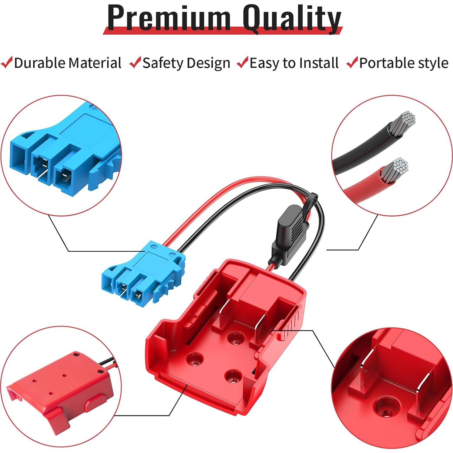 Adaptador de Batería Kzreect 18V para Juguetes Peg-Perego