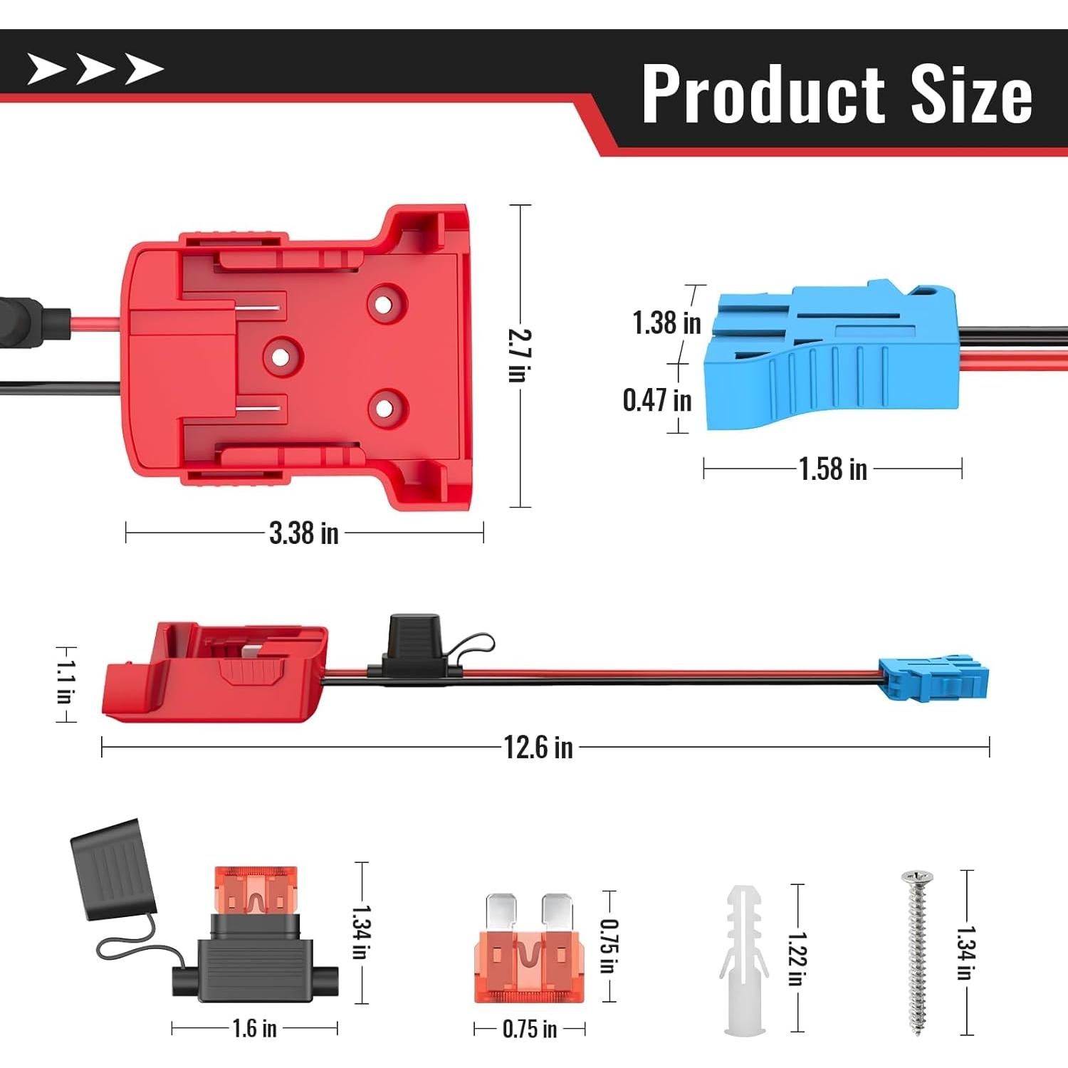 Adaptador de Batería Kzreect 18V para Juguetes Peg-Perego