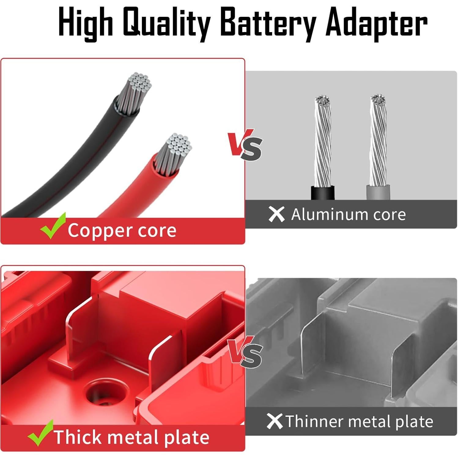 Adaptador de Batería Kzreect 18V para Juguetes Peg-Perego