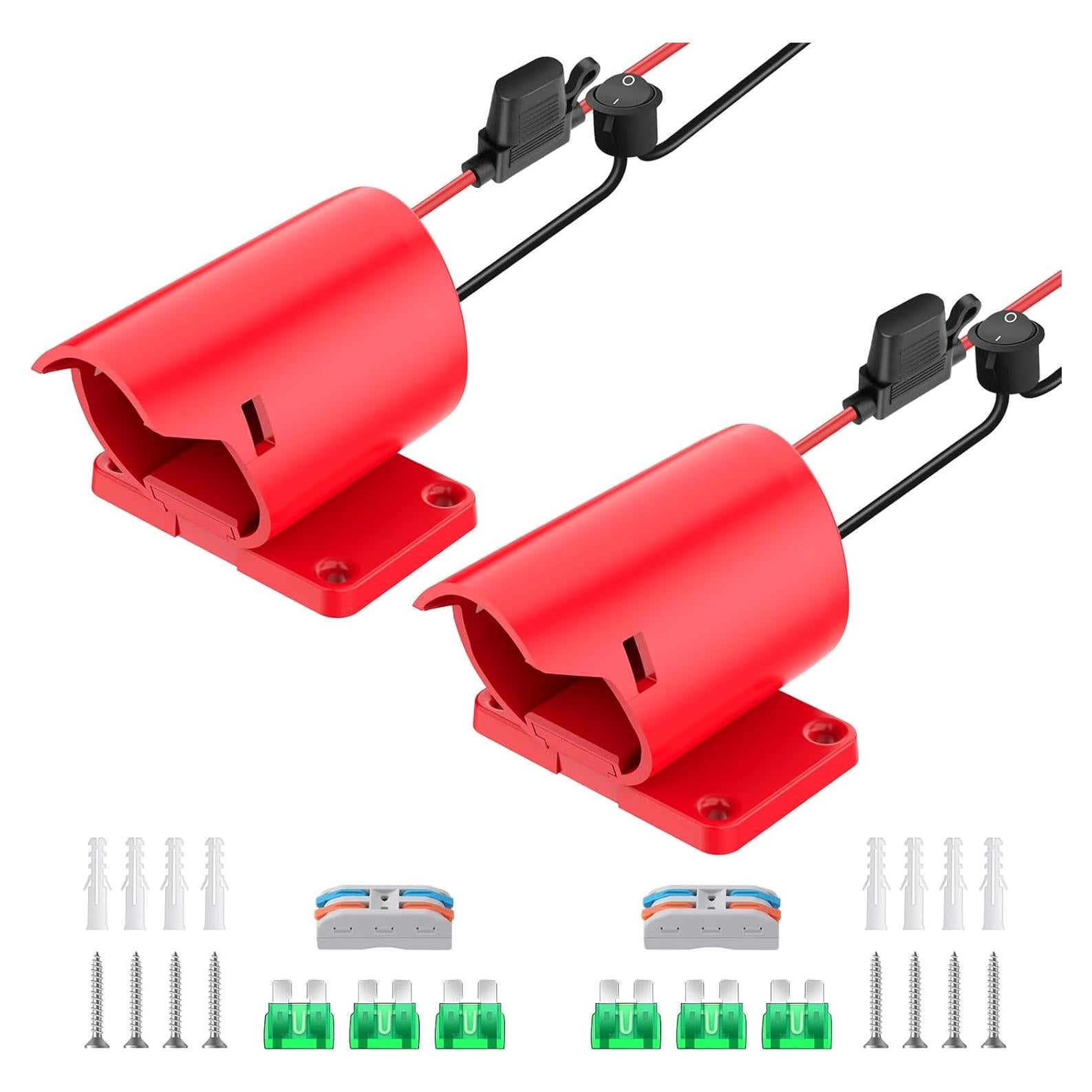 Adaptador de Batería Milwaukee M12 2 Paquetes 12V con Fusible