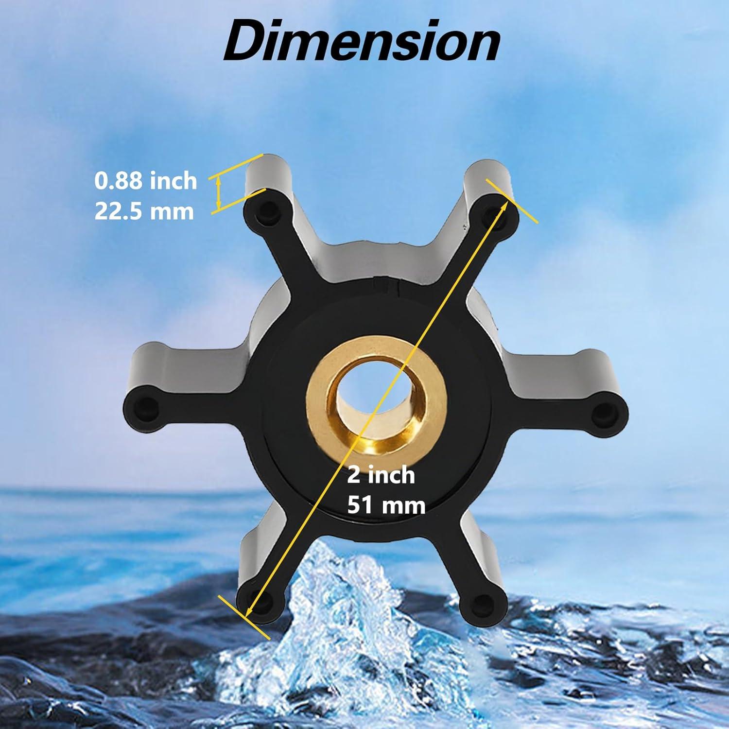 Kit Impulsor Neopreno RUHUALIFE Compatible Bombas Milwaukee M18