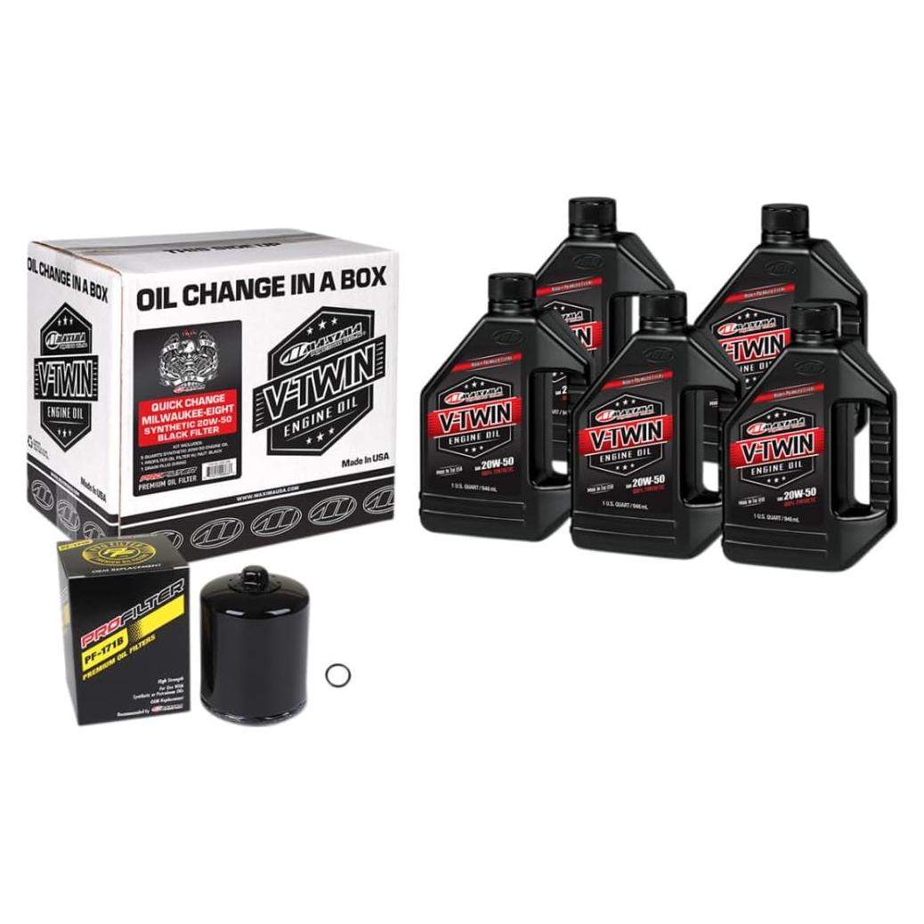 Kit de Aceite Sintético Maxima 20W-50 para V-Twin