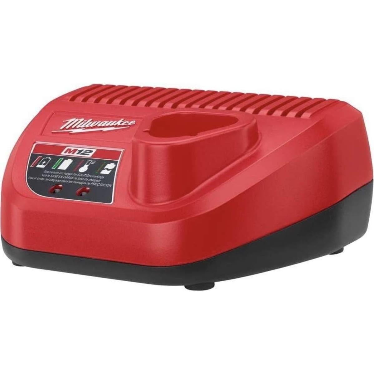 Milwaukee 48-11-2420 (2) M12 REDLITHIUM 2.0 Compact 12V Batteries & M12 Lithium-ion Battery Charger (48-59-2401) KIT