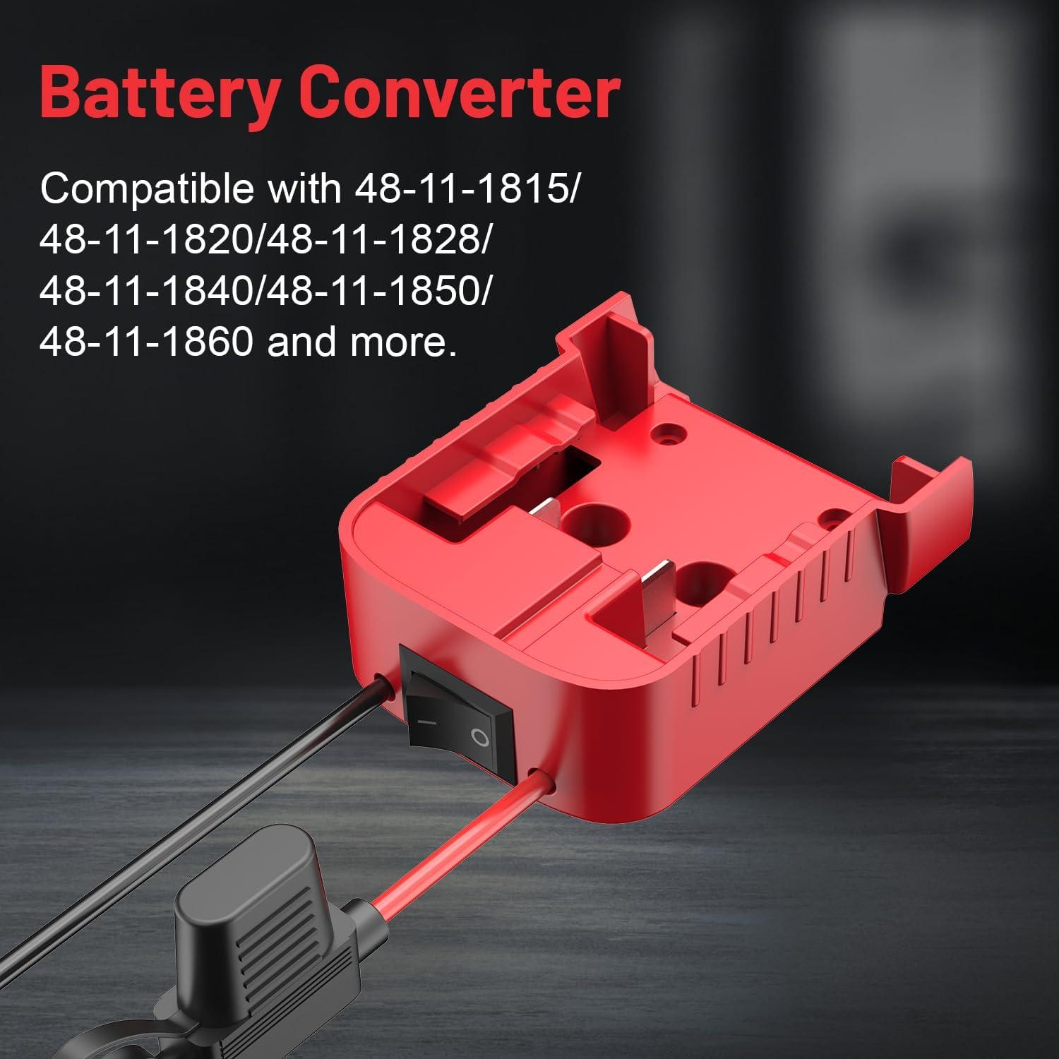 Adaptador de Rueda de Potencia Kzreect 18V con Interruptor