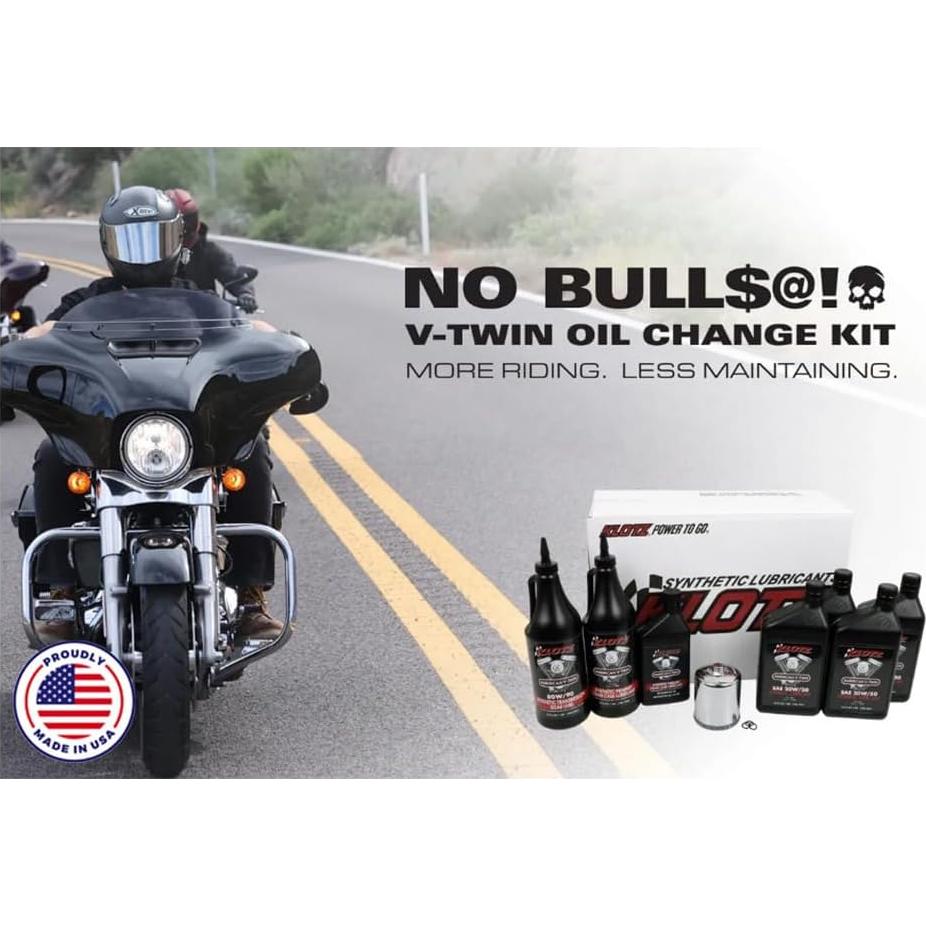 Klotz Kit de Cambio de Aceite Sintético 20W-50 para Moto