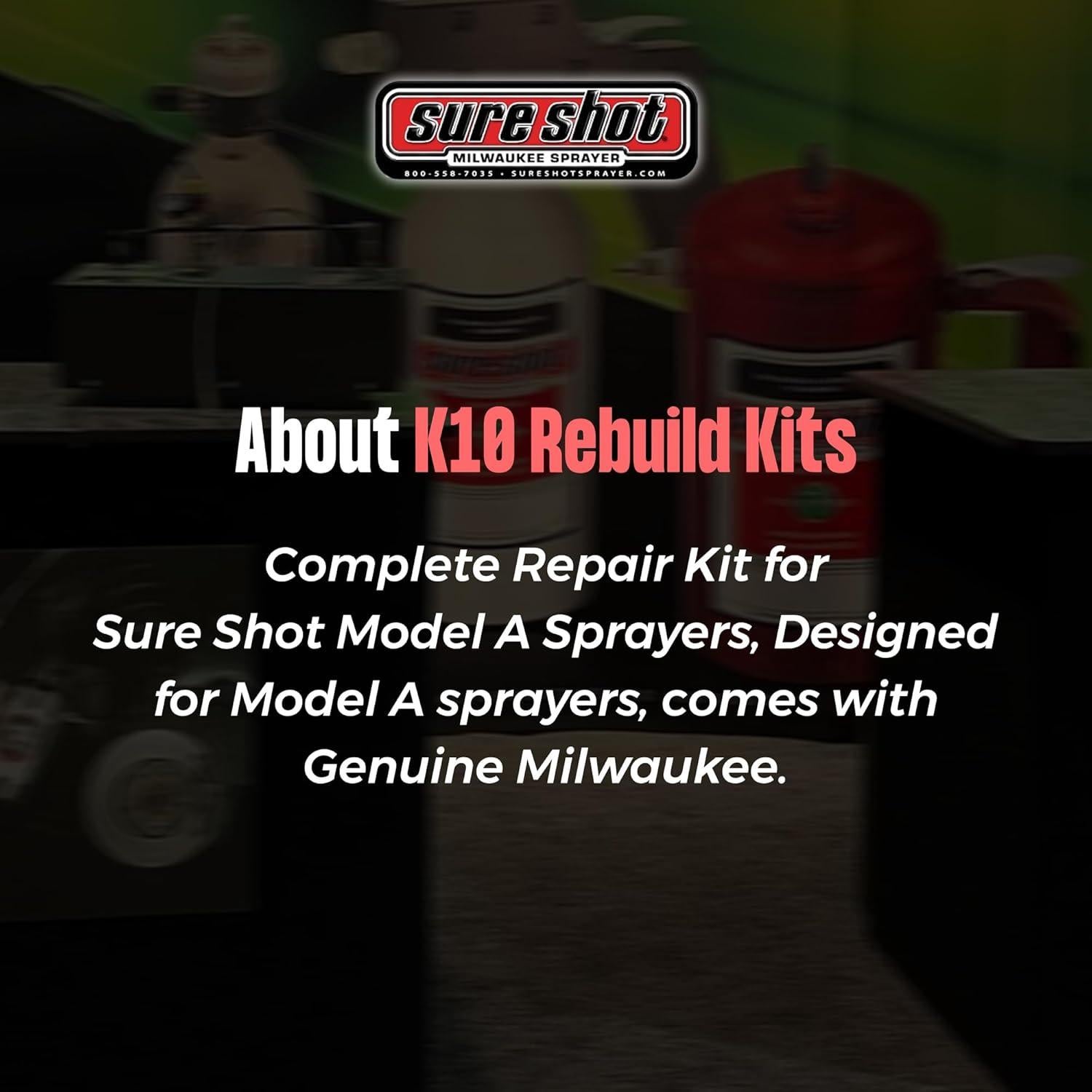 Kit de Reparación Sure Shot K10 para Pulverizadores Modelo A