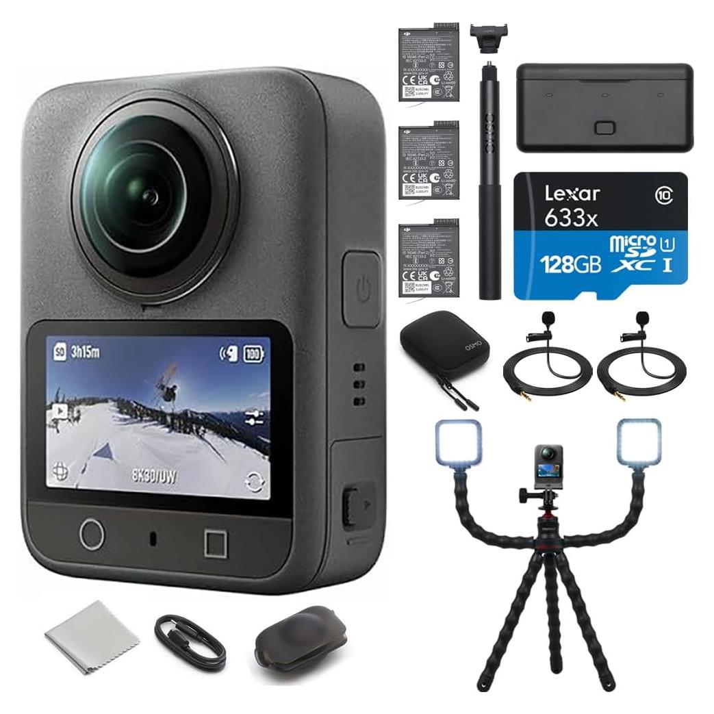 DJI Osmo 360 Aventura Combo con Tarjeta 128GB y Trípode
