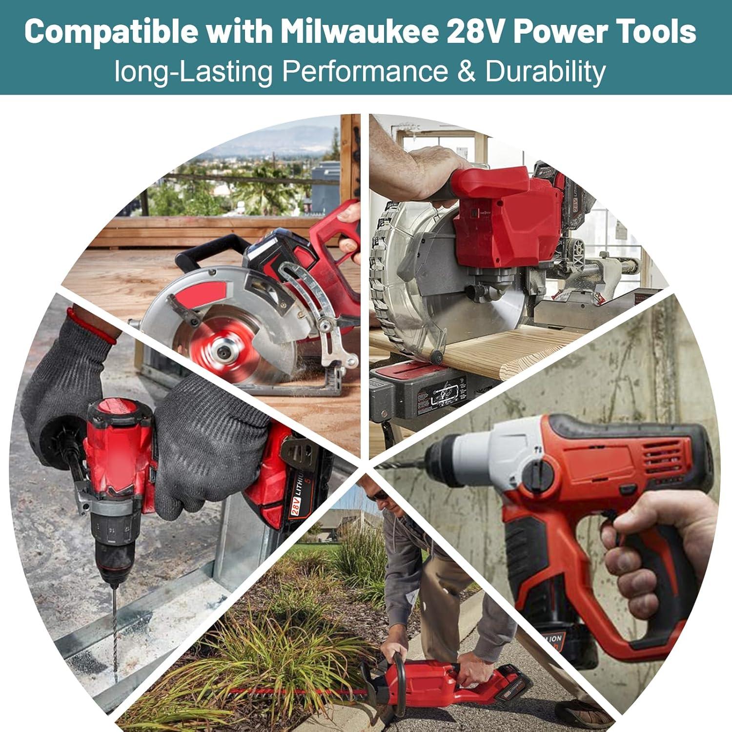 Batería 6000mAh 28V Milwaukee para herramientas eléctricas