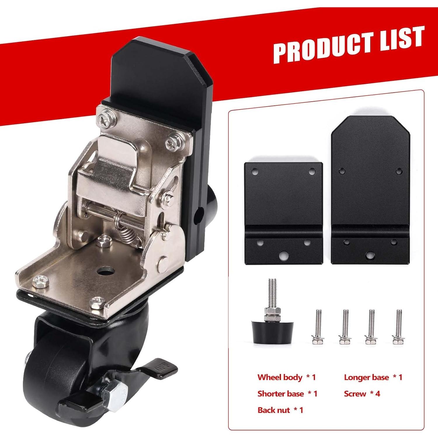 Kit de Ruedas Caster Milwaukee Packout con Freno 200 kg