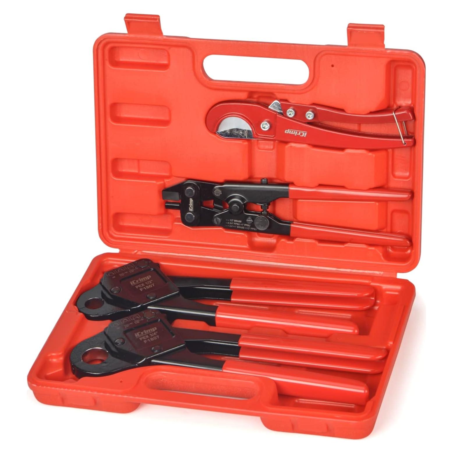 Kit Crimpado PEX IWS-1807CN con Herramientas y Estuche