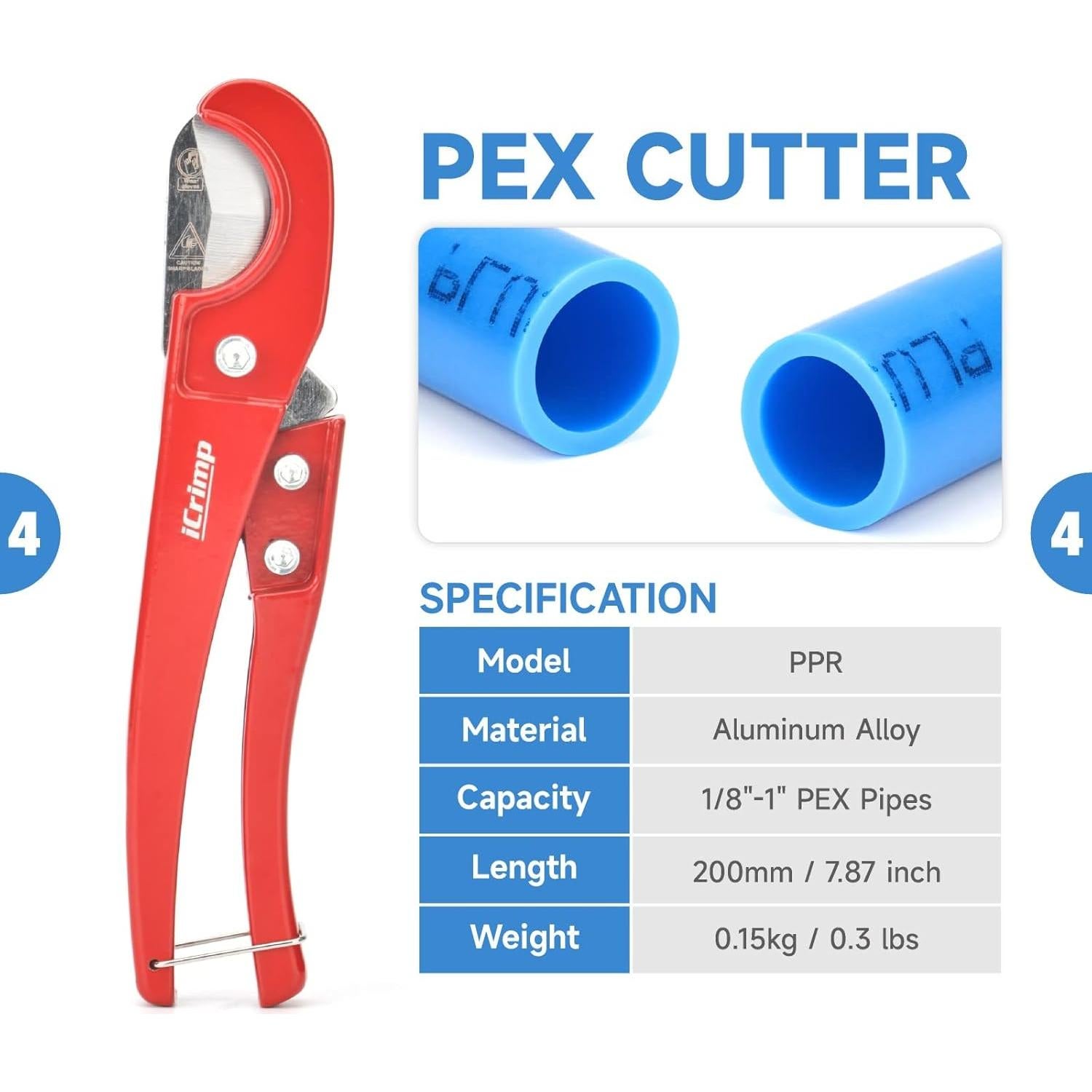 Kit Crimpado PEX IWS-1807CN con Herramientas y Estuche