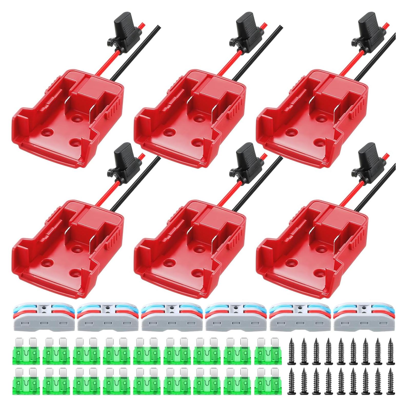 Adaptador de Batería Pickmesh 6 Pzs Compatible Milwaukee 18V