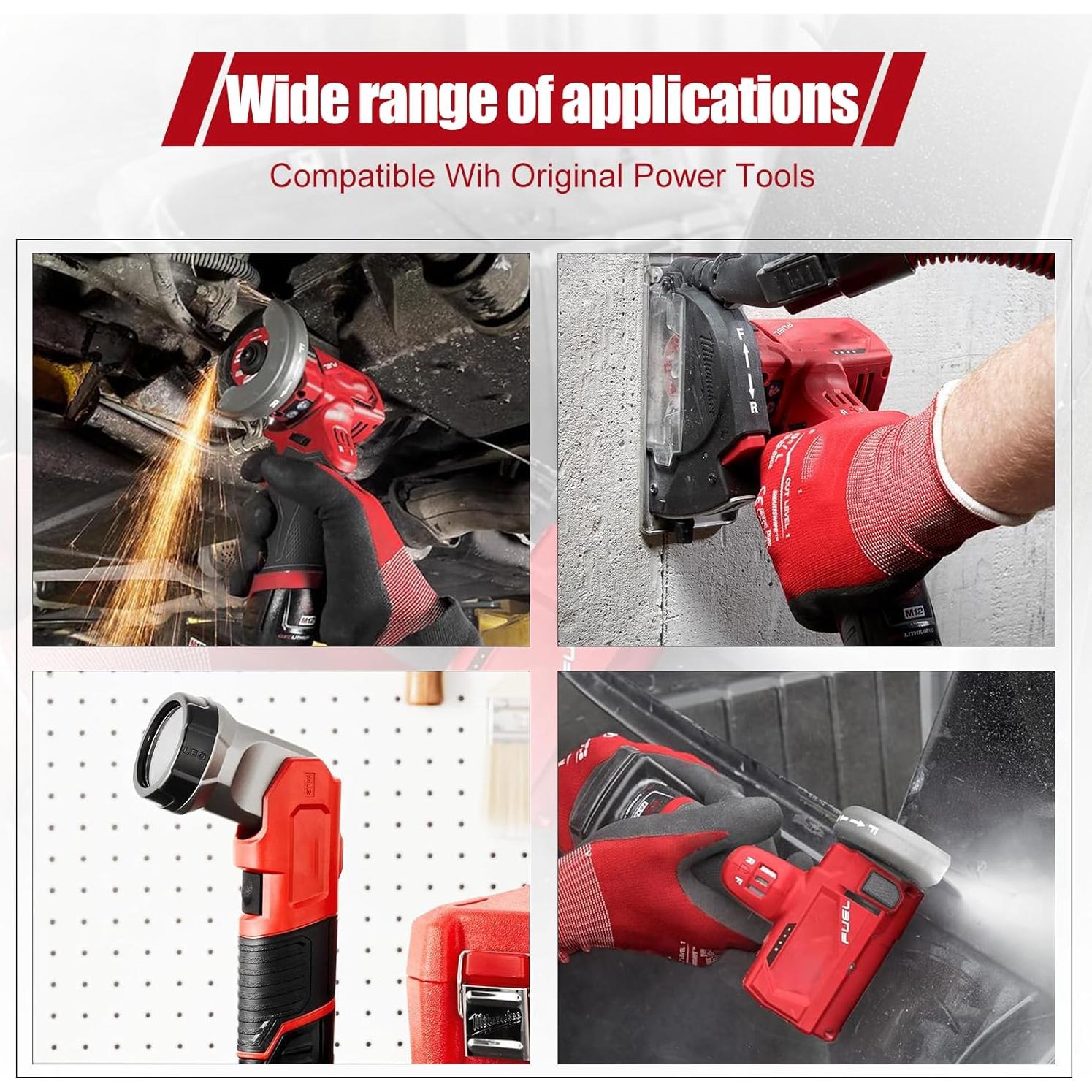 Baterías Powilling 12V 6.5Ah + Cargador para Milwaukee M12
