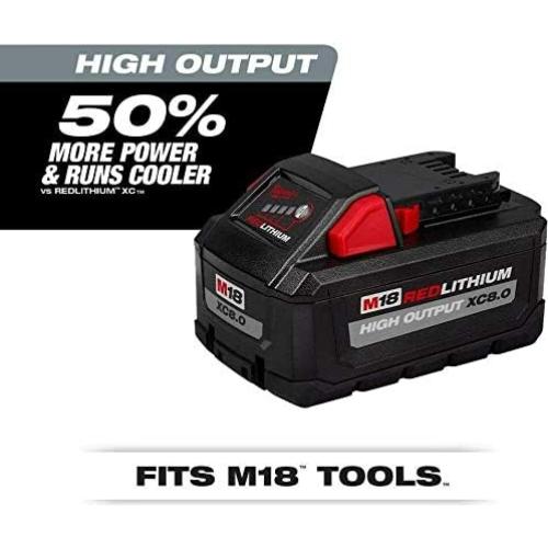 Milwaukee 48-59-1880 M18 REDLITHIUM HIGH OUTPUT XC8.0 Starter Kit (8 Ah)