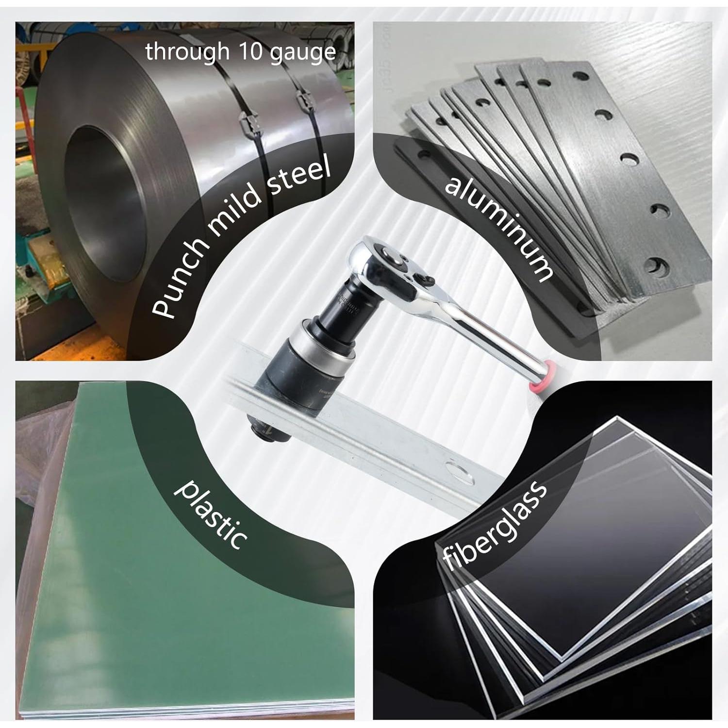 Kit de Herramientas de Perforación Knockout BANCHEE 6 Piezas