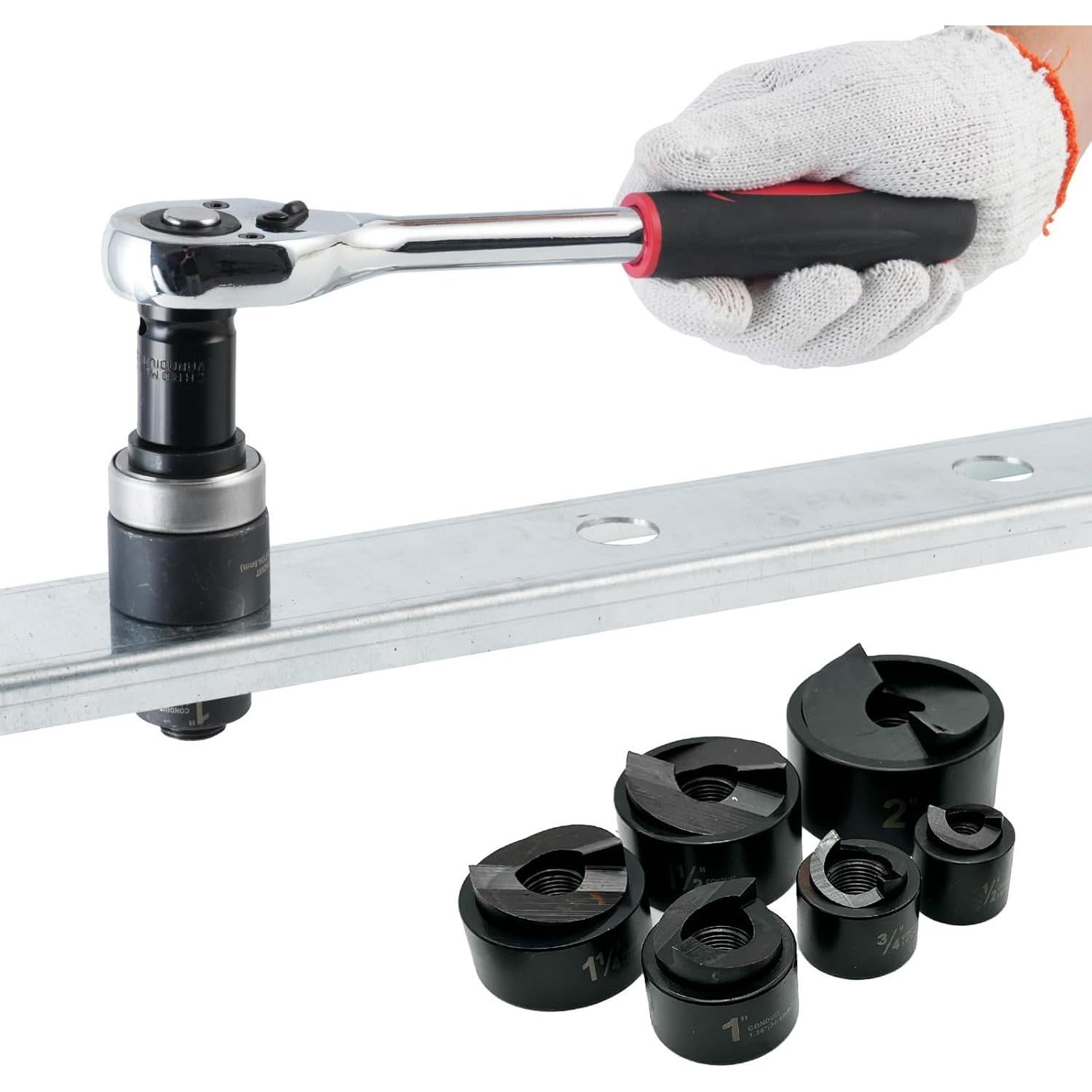 Kit de Herramientas de Perforación Knockout BANCHEE 6 Piezas