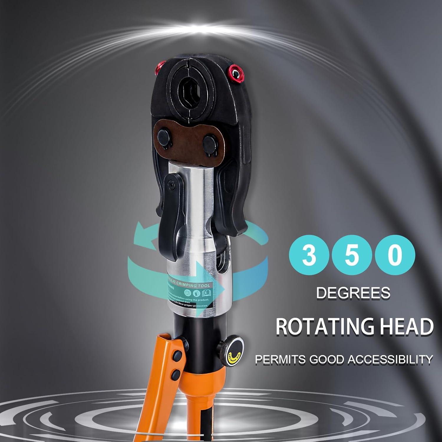 Herramienta de Crimpado ASDFGHT Tubos de Cobre 1,27-2,54 cm