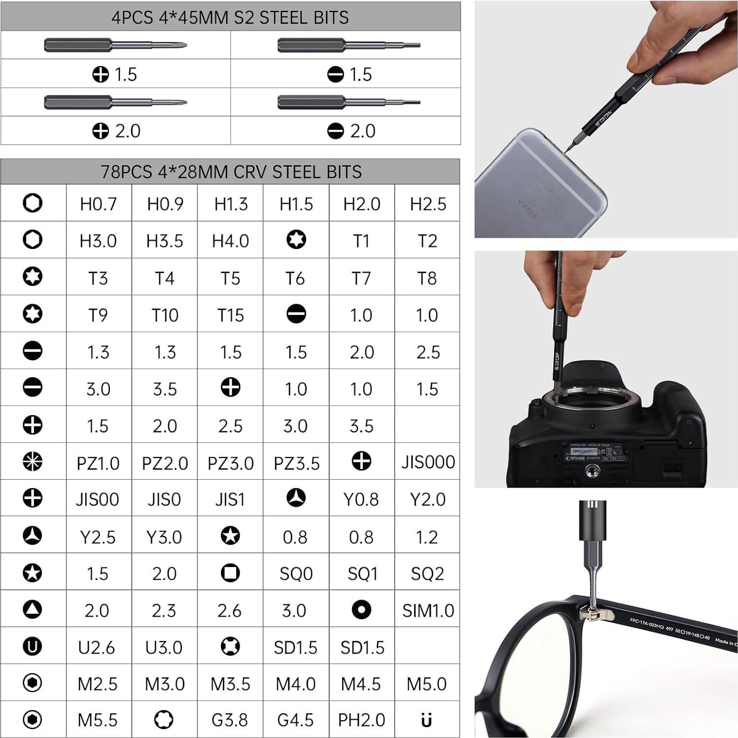 Juego de Destornilladores JAKEMY 105 en 1 Mini Precisión