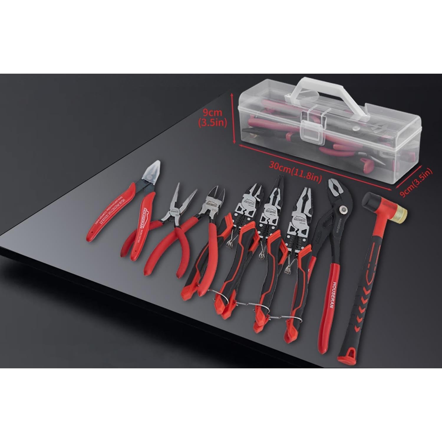 Juego de herramientas 8 piezas HOUSERAN con estuche portátil