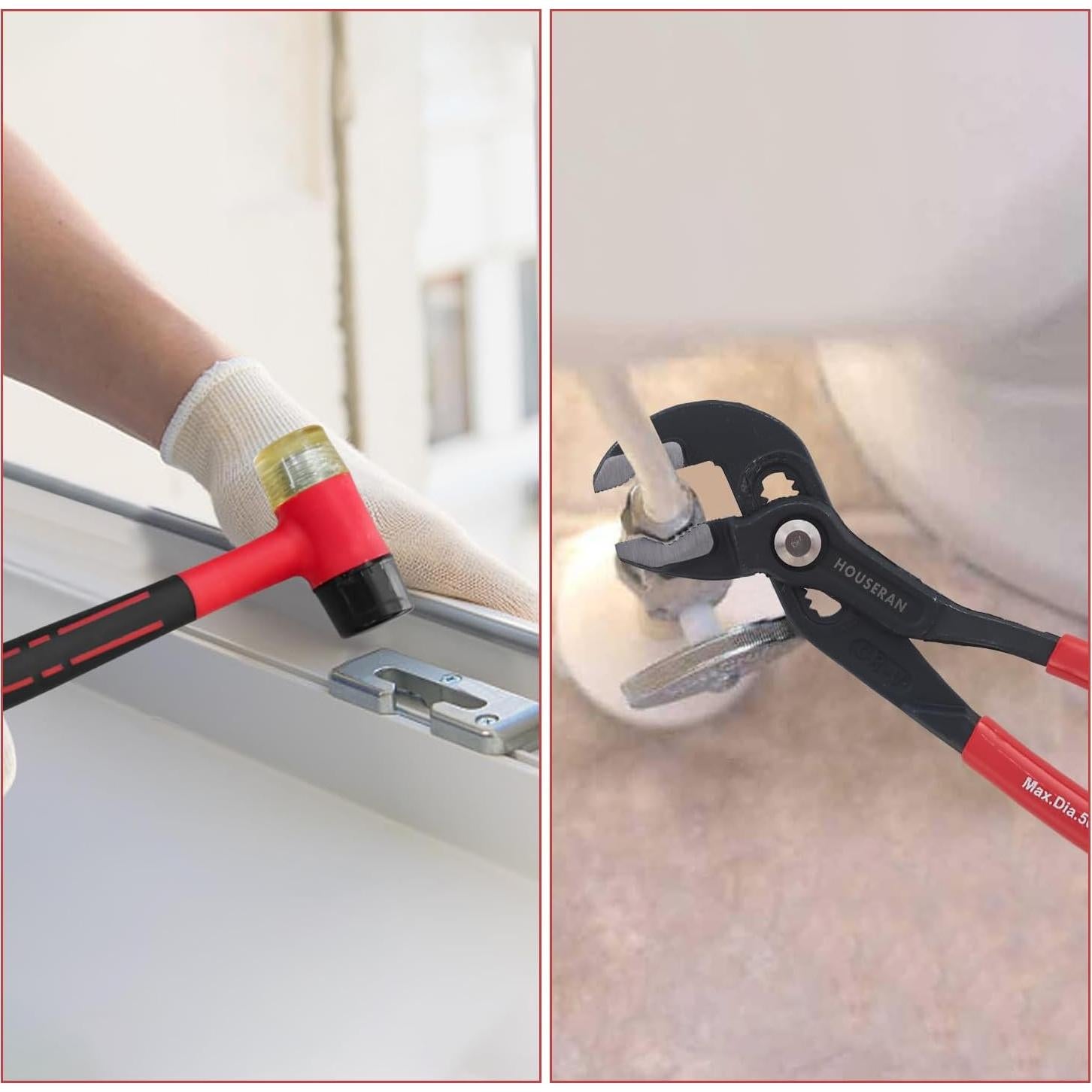 Juego de herramientas 8 piezas HOUSERAN con estuche portátil