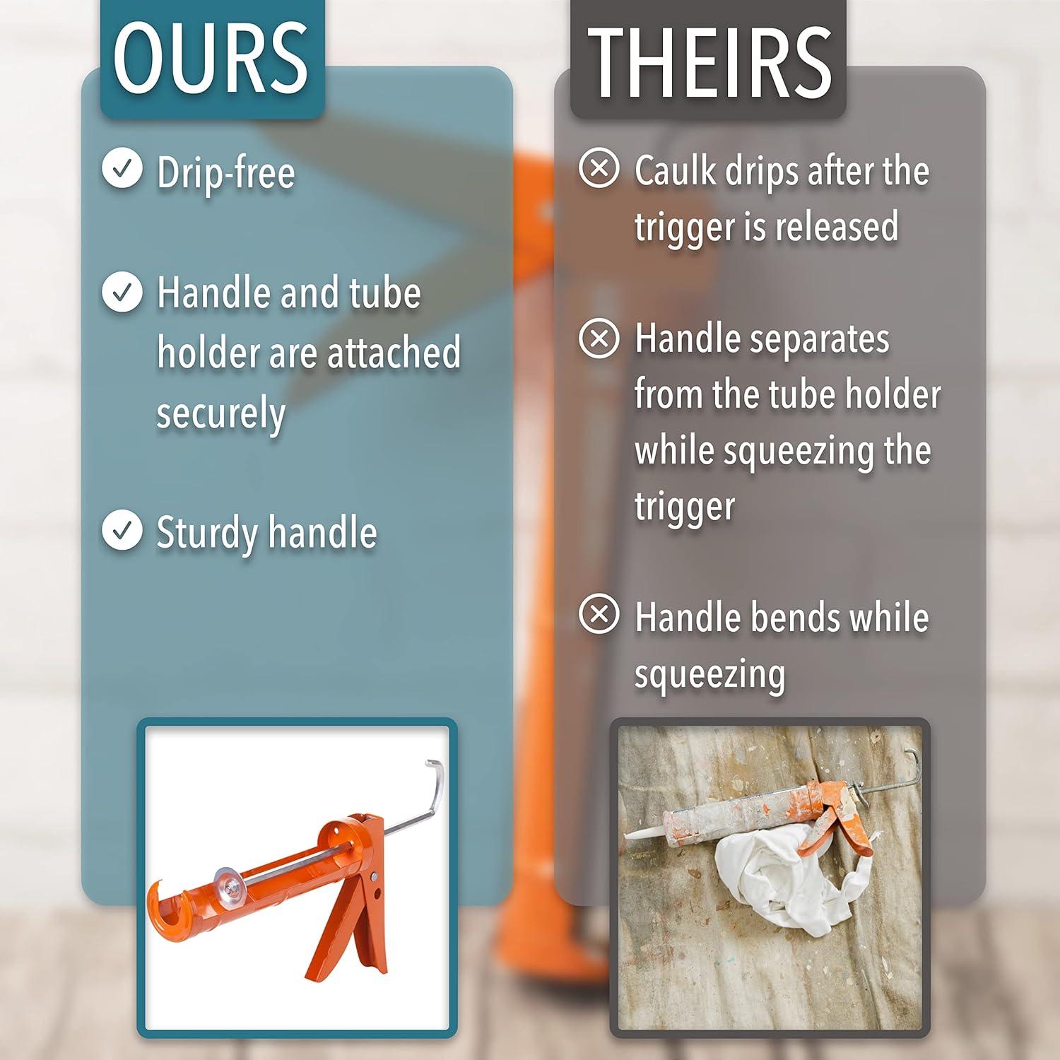 Pistola de Calafateo Bates 10:1 Manual Naranja 0.46 kg