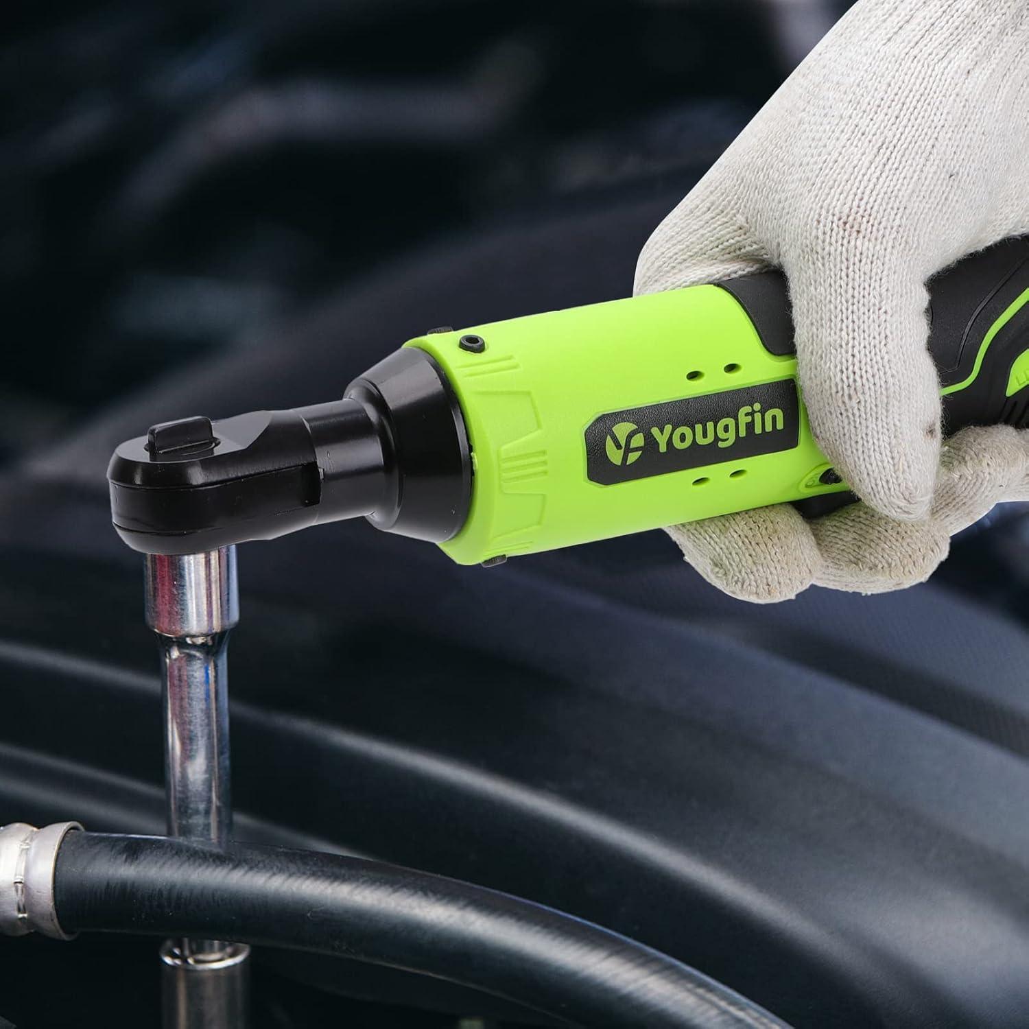 Llave de Trinquete Eléctrica Yougfin 12V 40Nm Inalámbrica