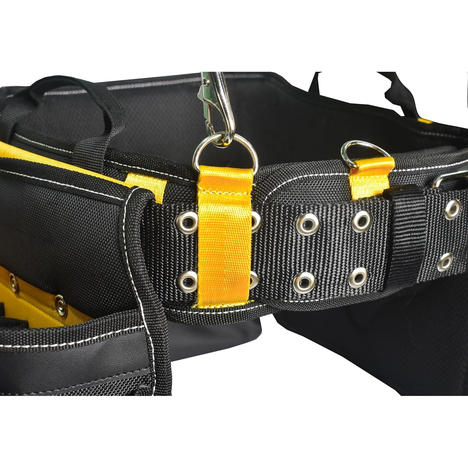 Cinturón de herramientas Aupofit 7 piezas 32 bolsillos negro