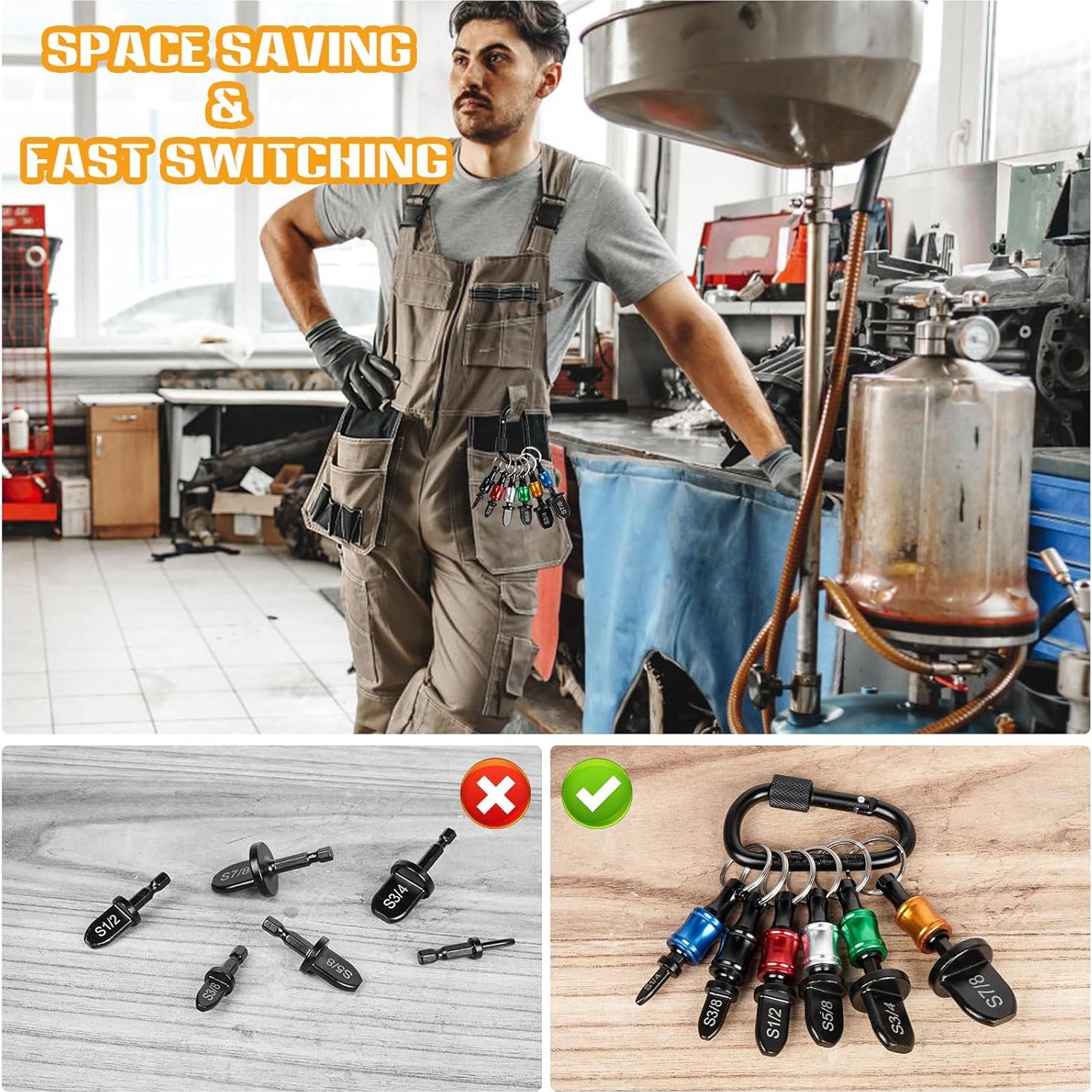 Juego de Herramientas HVAC 12PCS Aoebwpwi - Brocas y Soporte