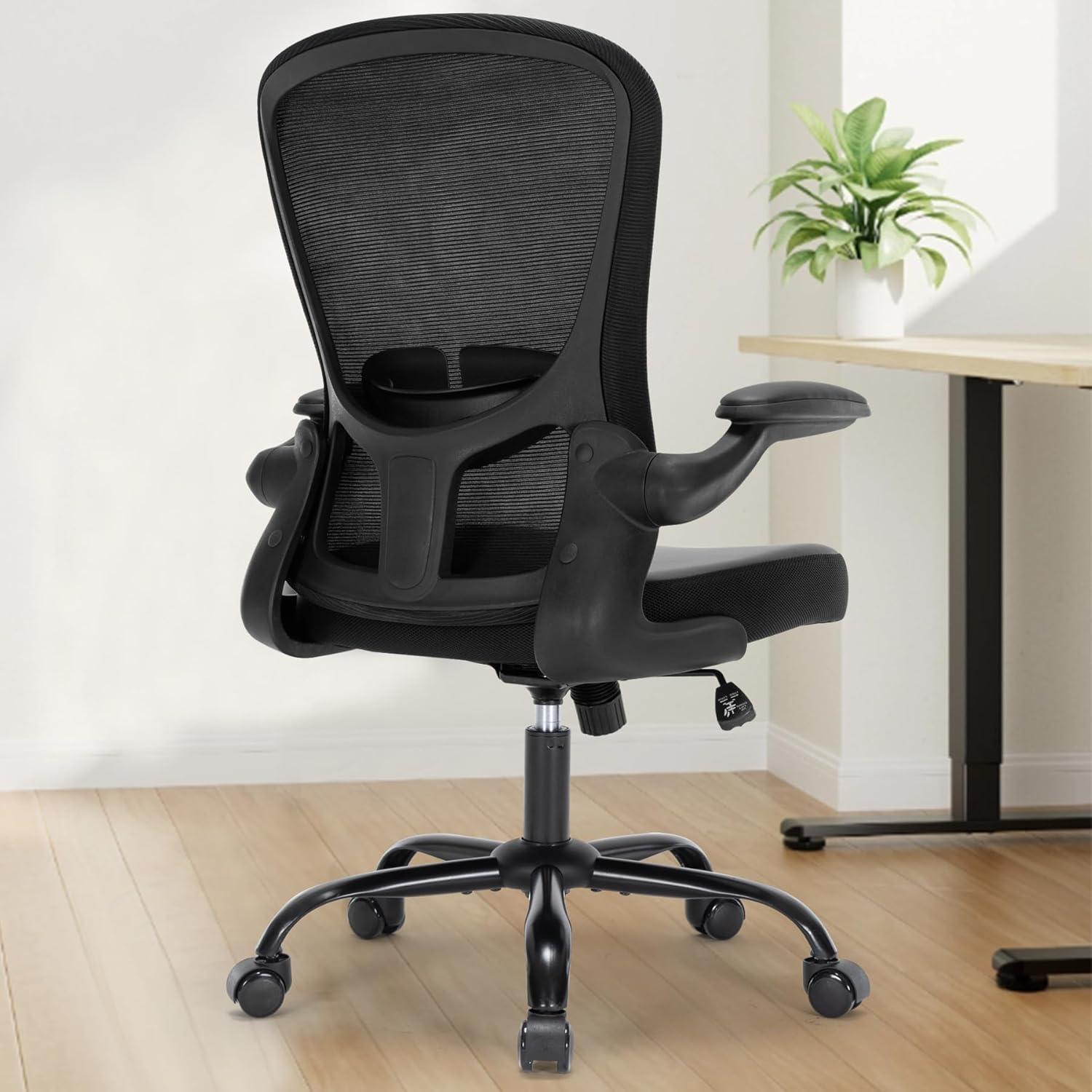 Silla de Oficina TOPBSHODC Ergonómica con Soporte Lumbar