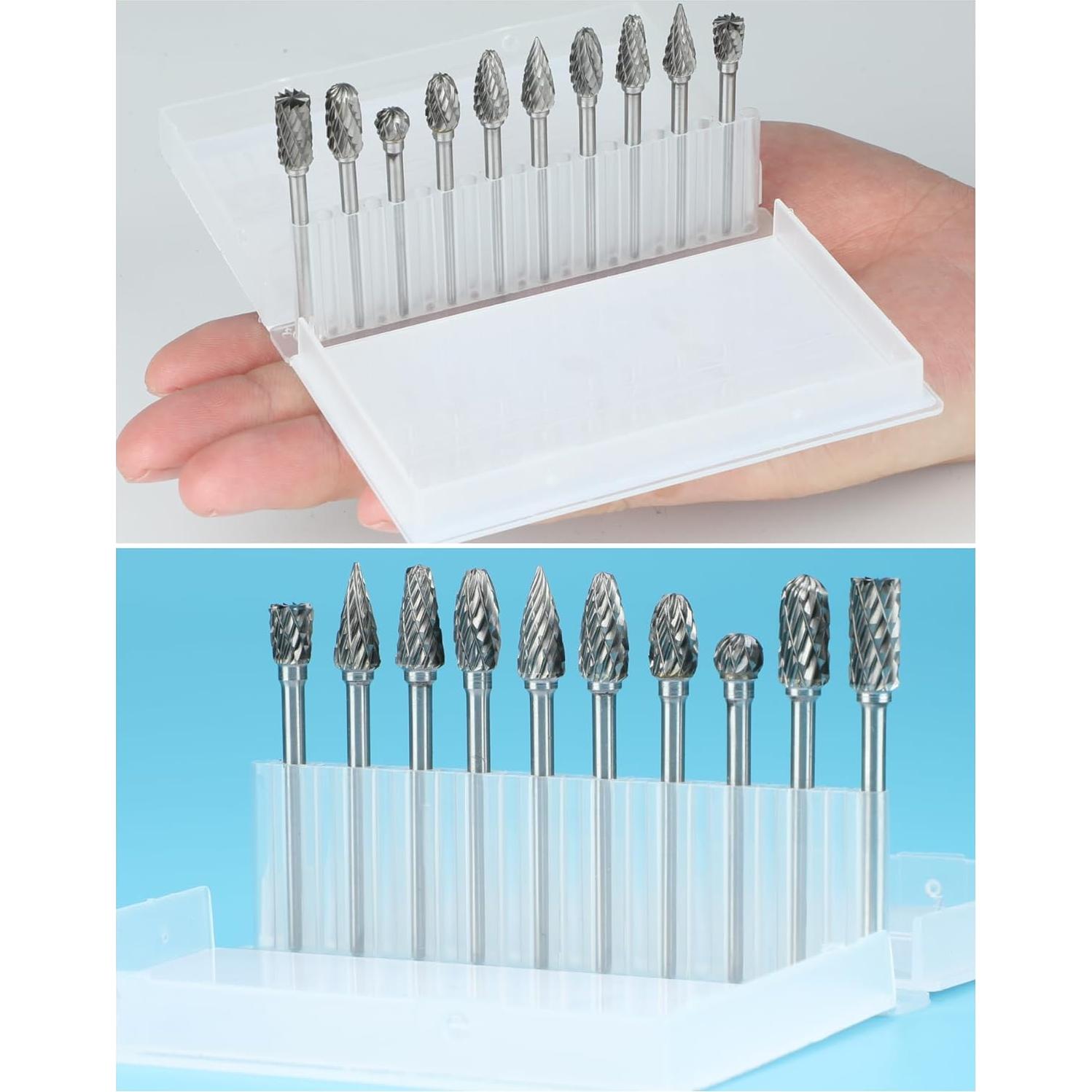 Juego de 10 Brocas Carburo Tungsteno Sworker 3 mm Detalle