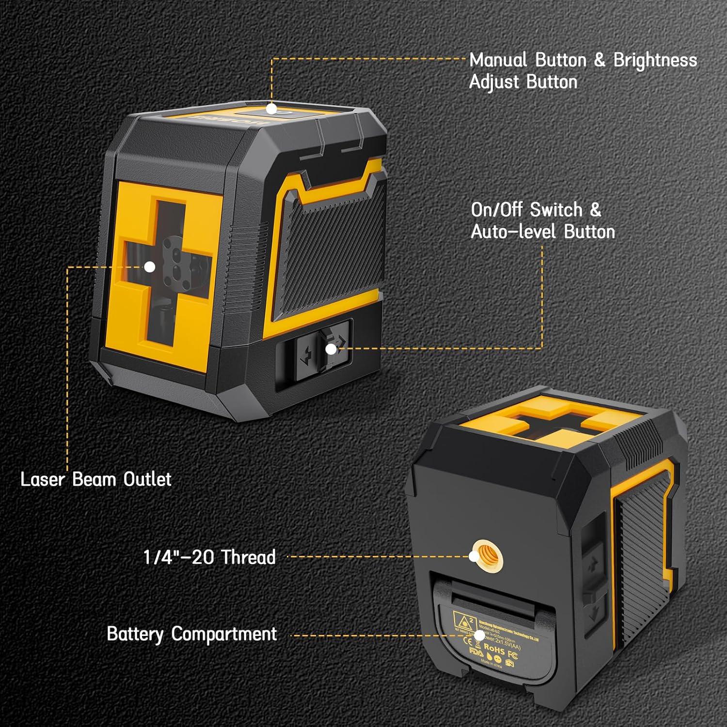 Nivel Láser Verde ASOBRIS x6-b2 con Trípode Ajustable