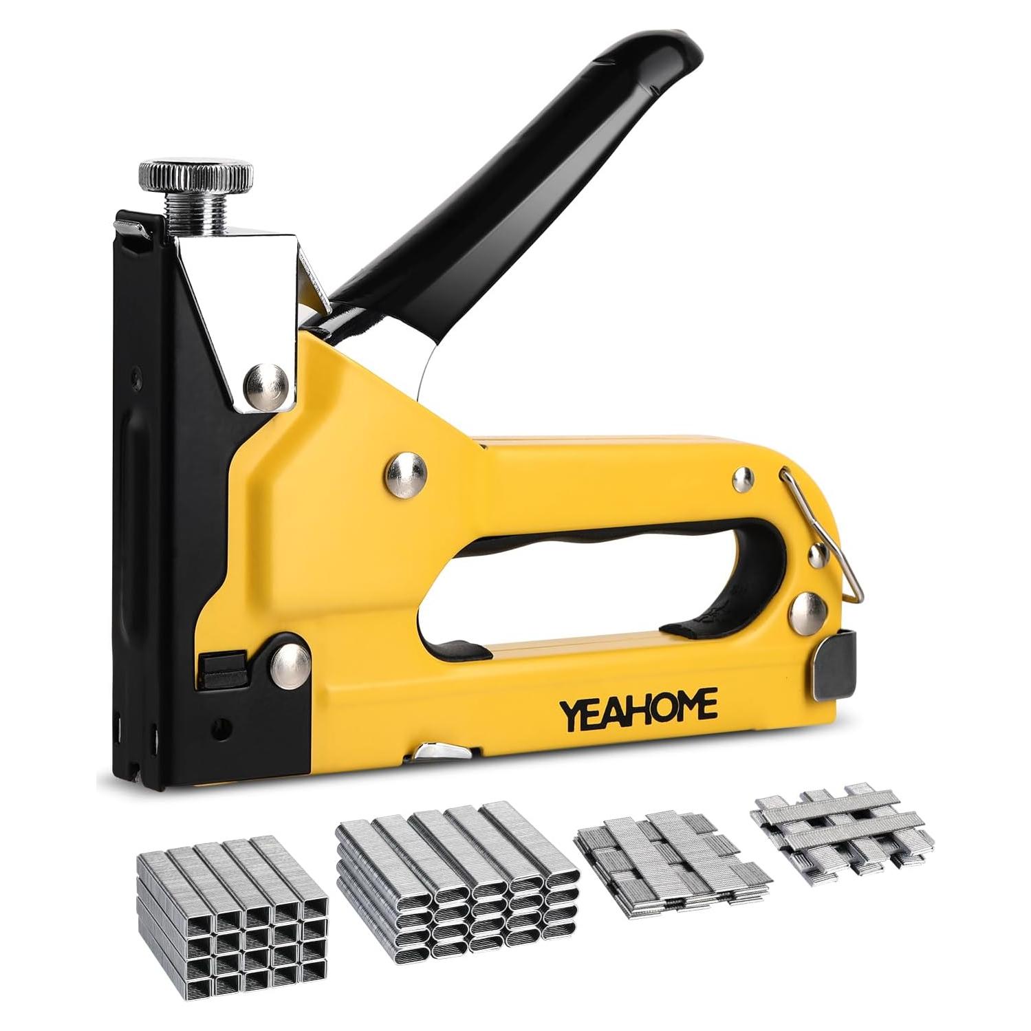 Grapadora Manual YEAHOME 4-en-1 con 4000 Grapas