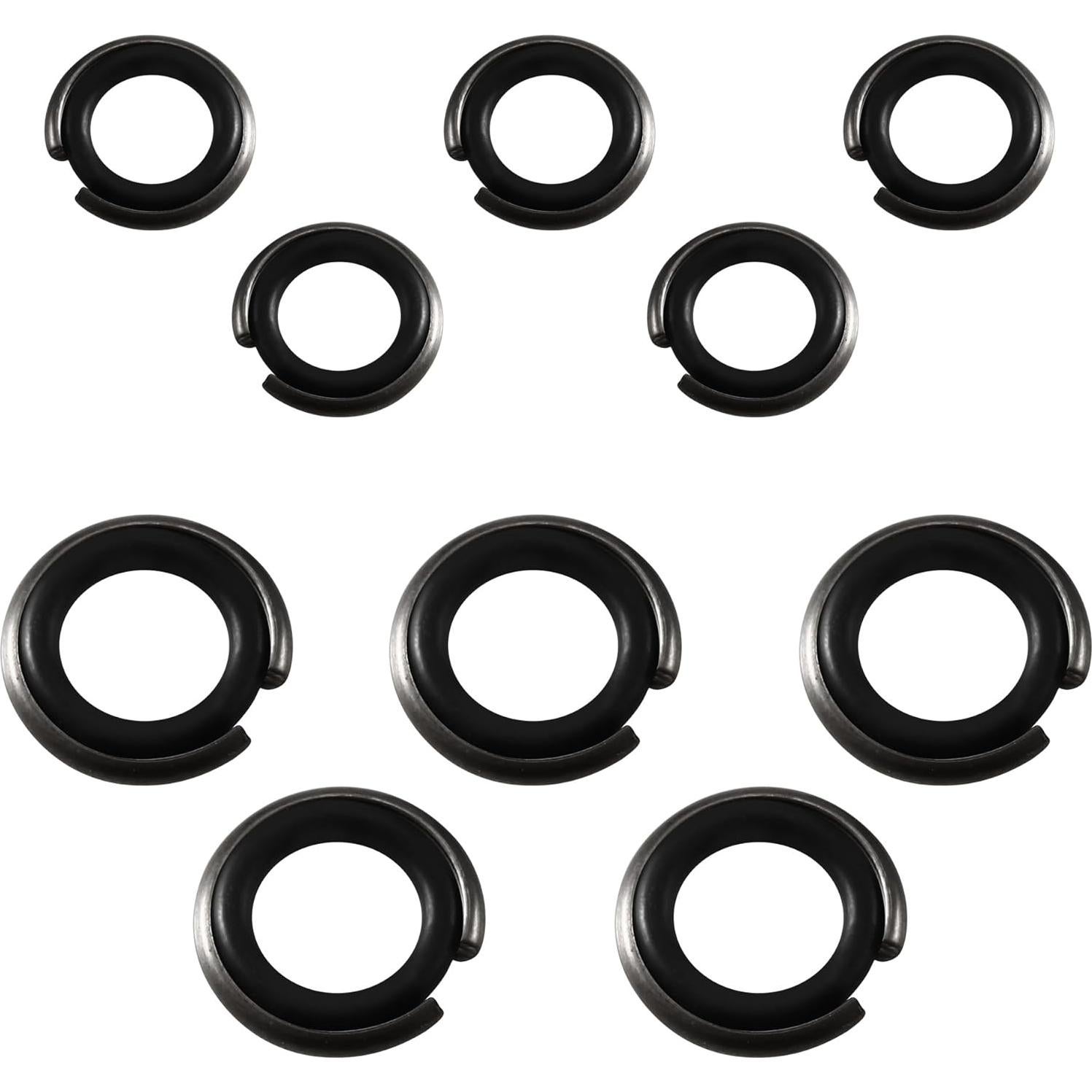 Paquete de 10 Clips de Anillo de Retención Jwodo 1/2" y 3/8"