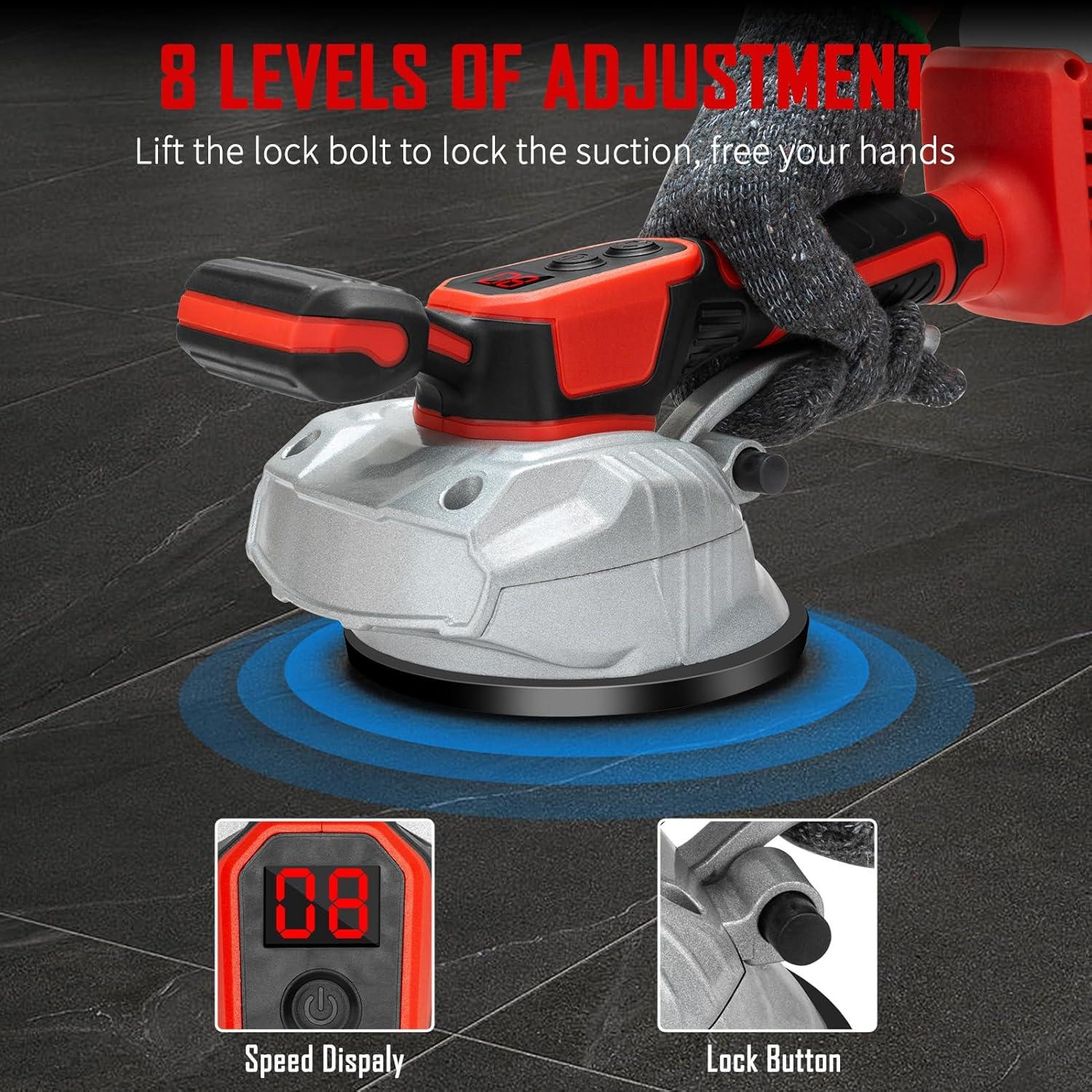 Máquina Vibradora Inalámbrica EXORM 18V para Azulejos