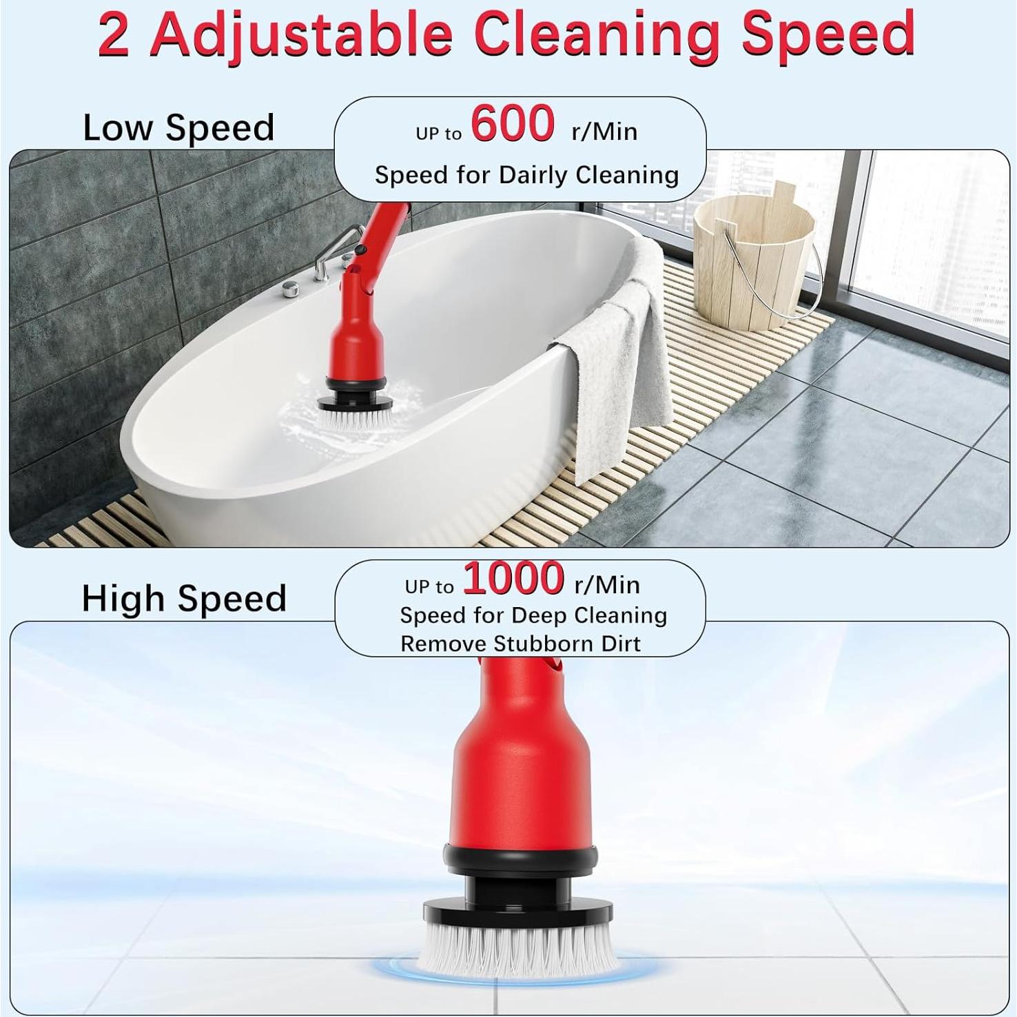 Cepillo Eléctrico Giratorio ThagBrco 8 en 1 1000 RPM