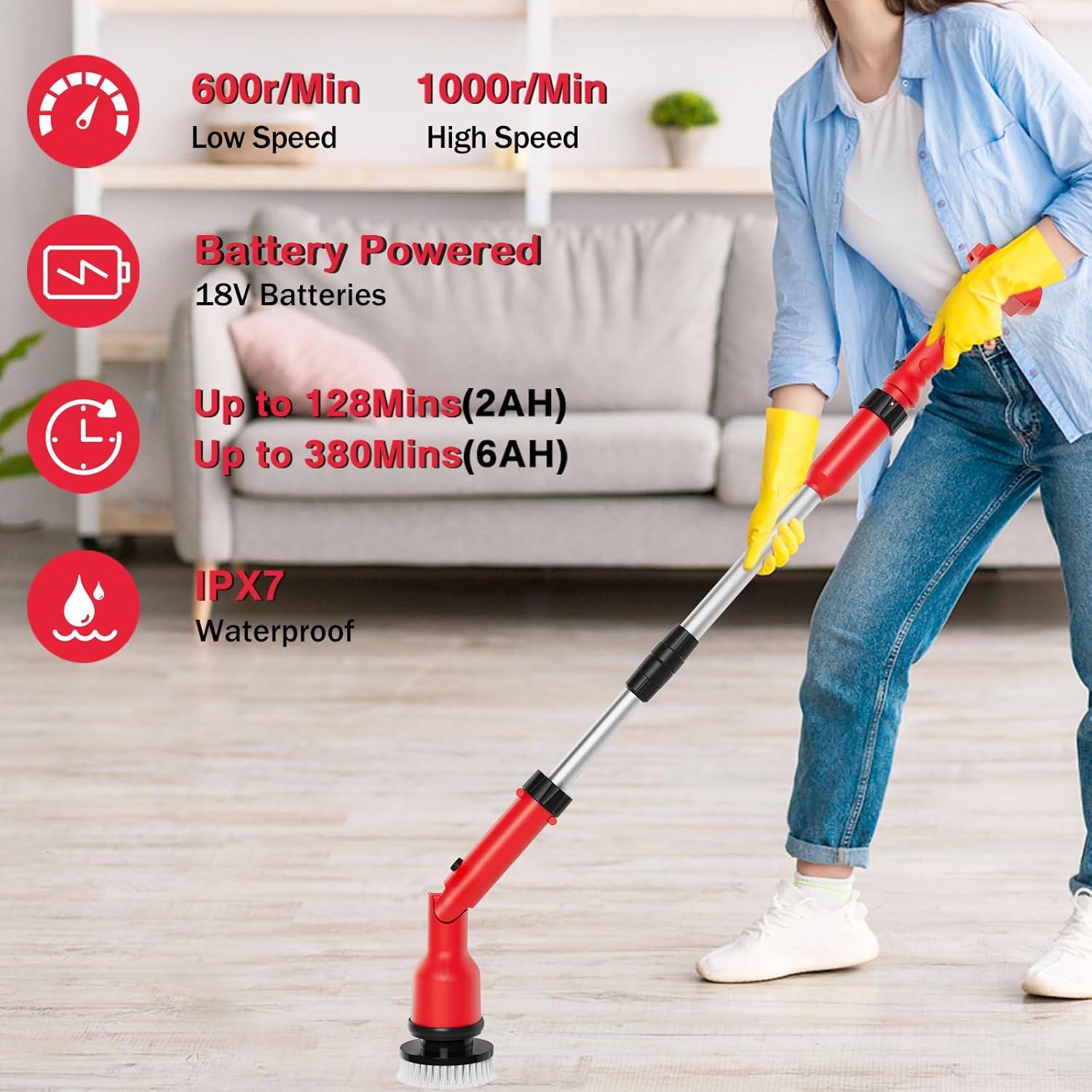 Cepillo Eléctrico Giratorio ThagBrco 8 en 1 1000 RPM