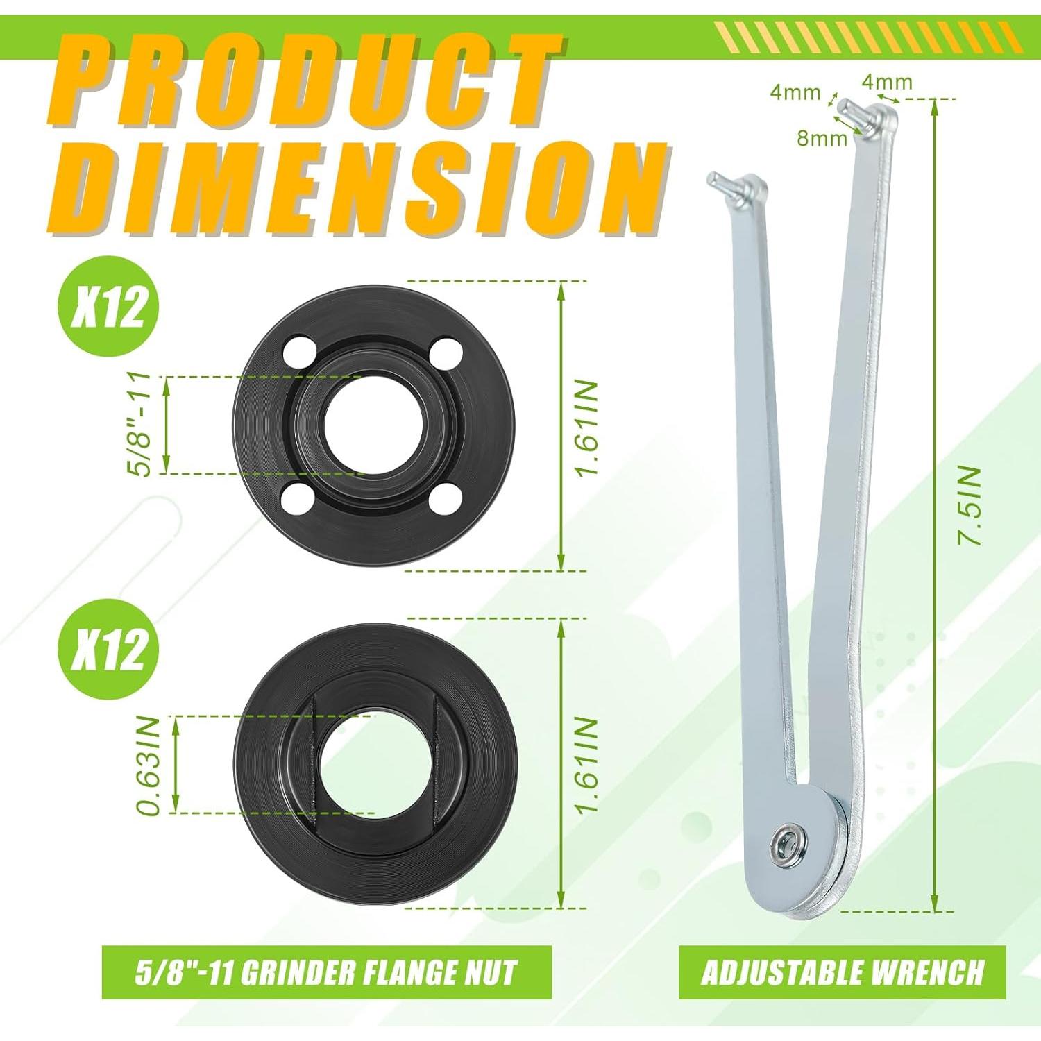 Llave Universal Hicarer para Amoladora Angular 25 Pcs