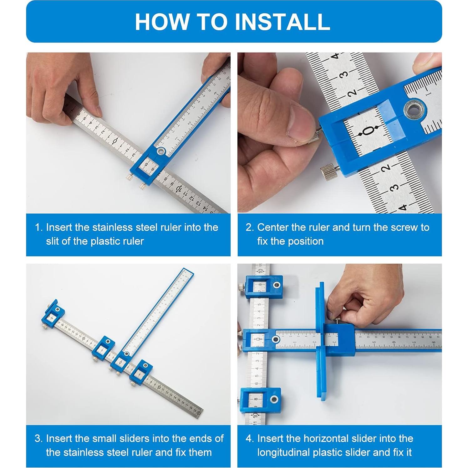 Plantilla de Perforación TBVHOMM para Gabinetes y Puertas