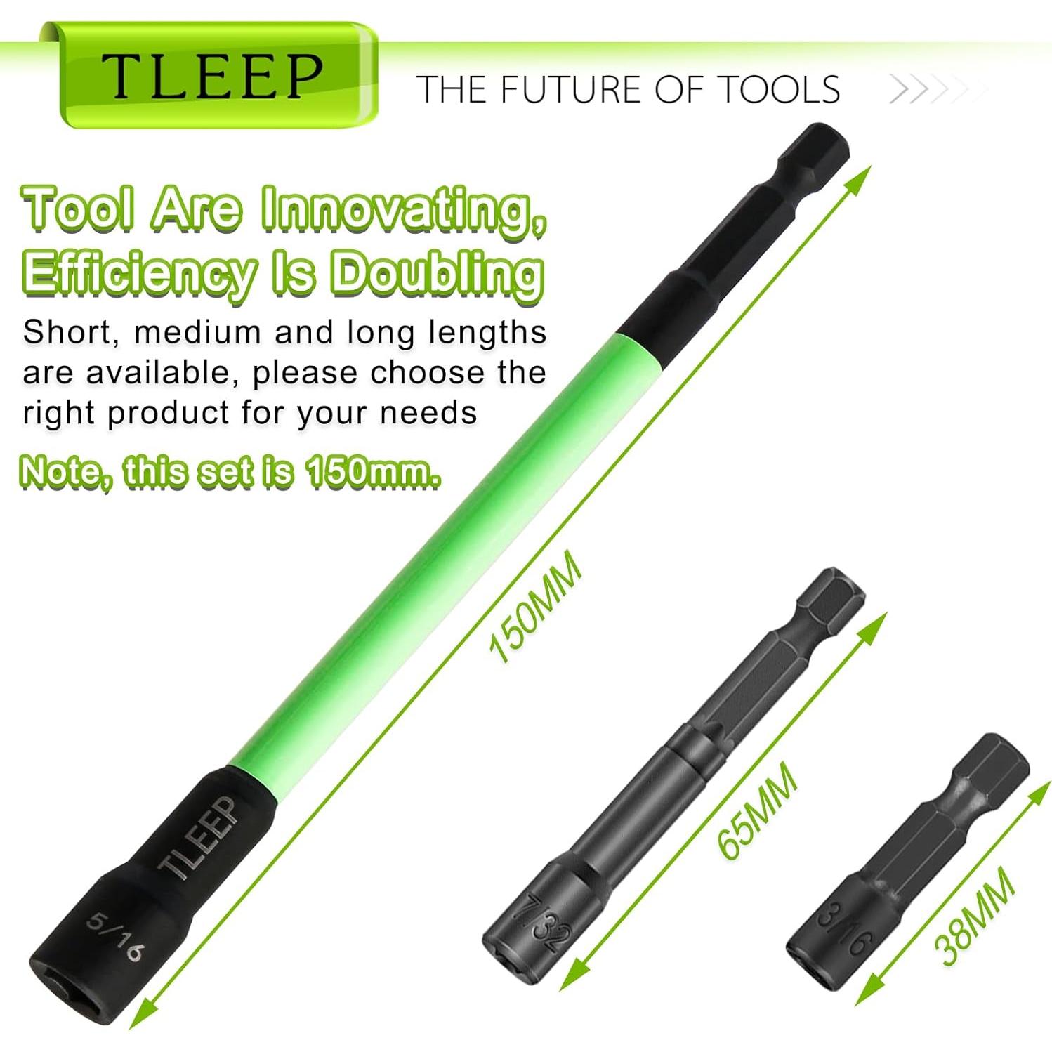 Juego de Destornilladores Magnéticos TLEEP 150mm 5/16" Hexagonal