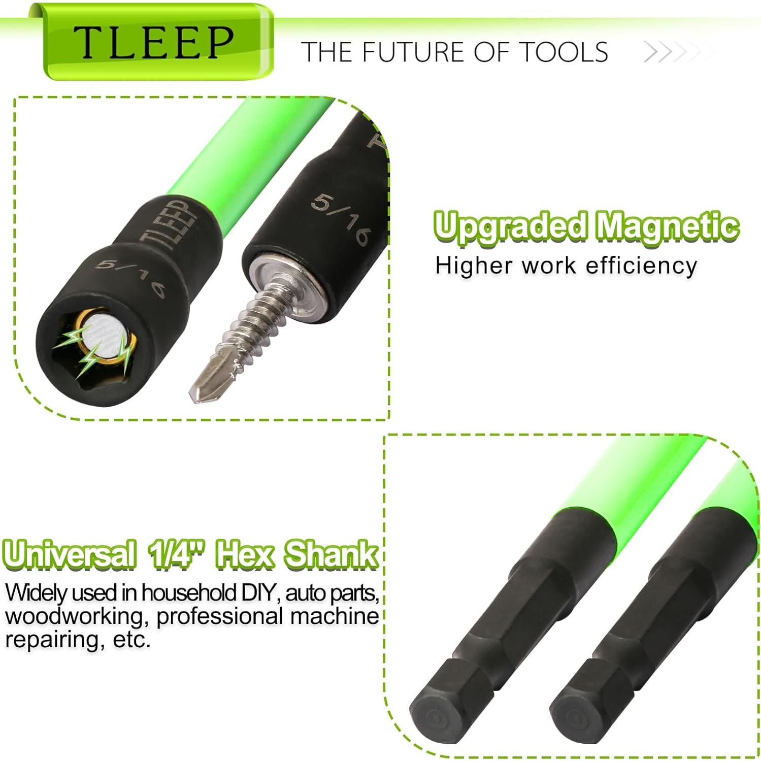 Juego de Destornilladores Magnéticos TLEEP 150mm 5/16" Hexagonal