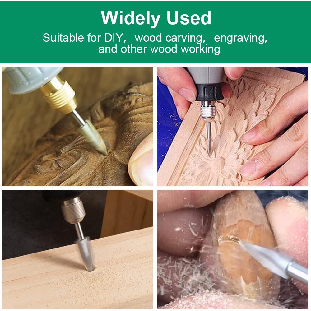 Juego de Brocas para Tallado en Madera FOTYBEI 5 Piezas 3-8 mm