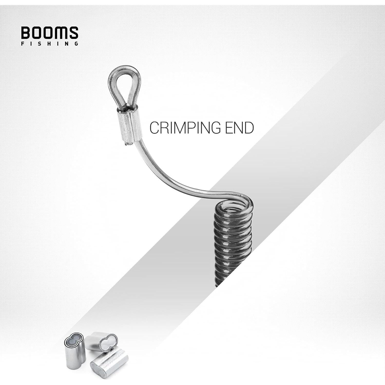 Cuerdas de Pesca Booms Fishing T04 con Mosquetón 6 Piezas