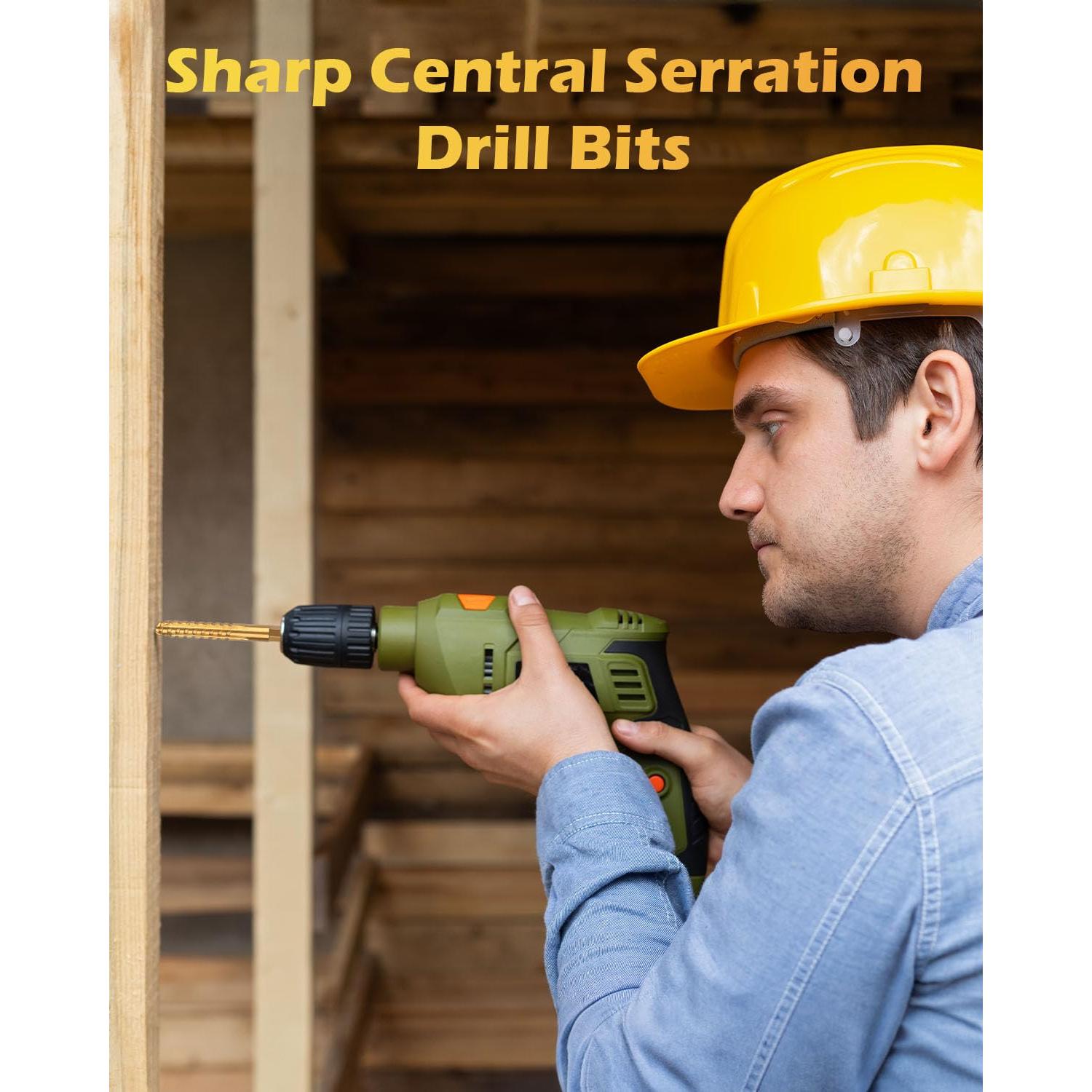 Juego de Brocas HSS Titanio AOKLIT 3-10mm 8 Piezas