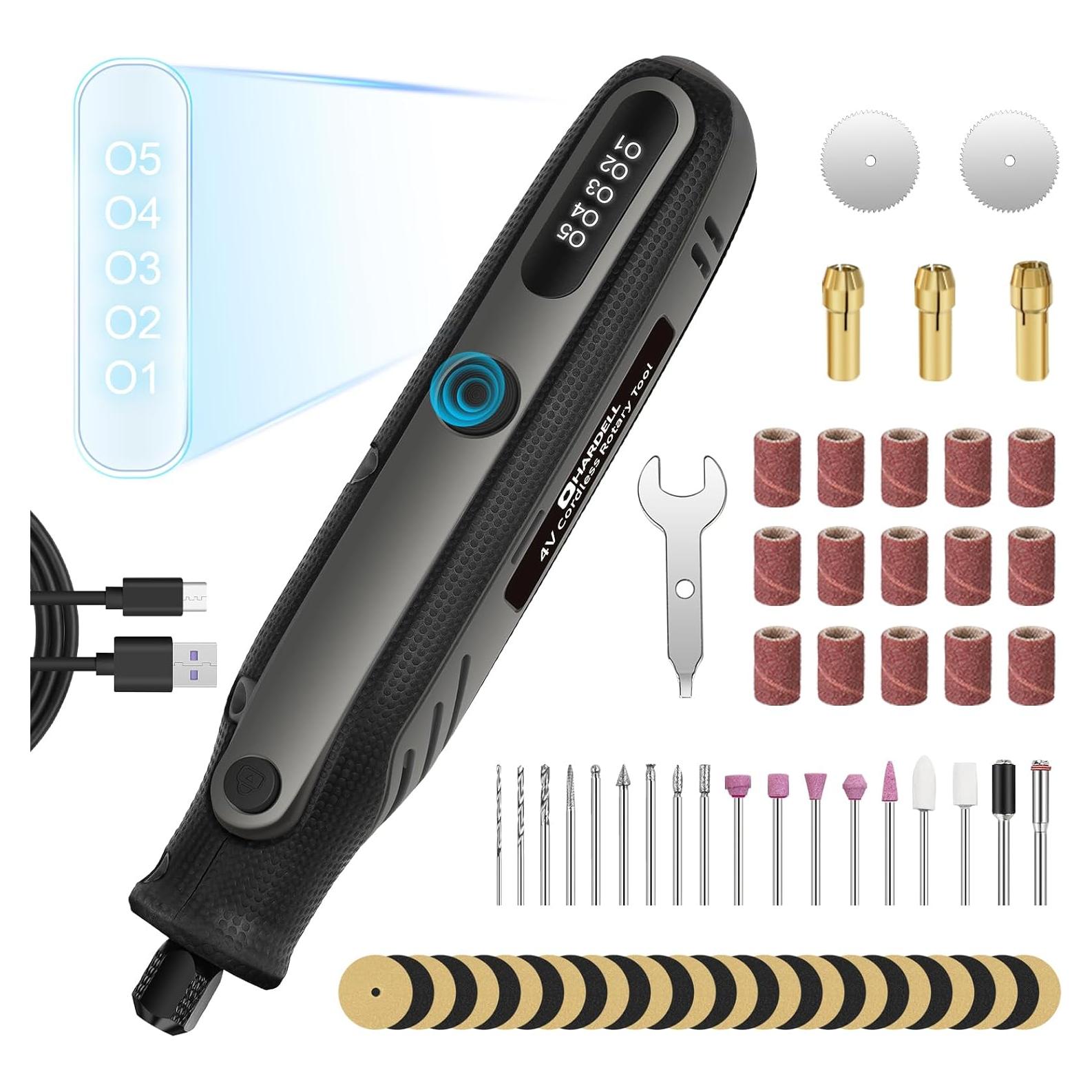 Herramienta Rotativa Inalámbrica HARDELL 4V 69 Accesorios