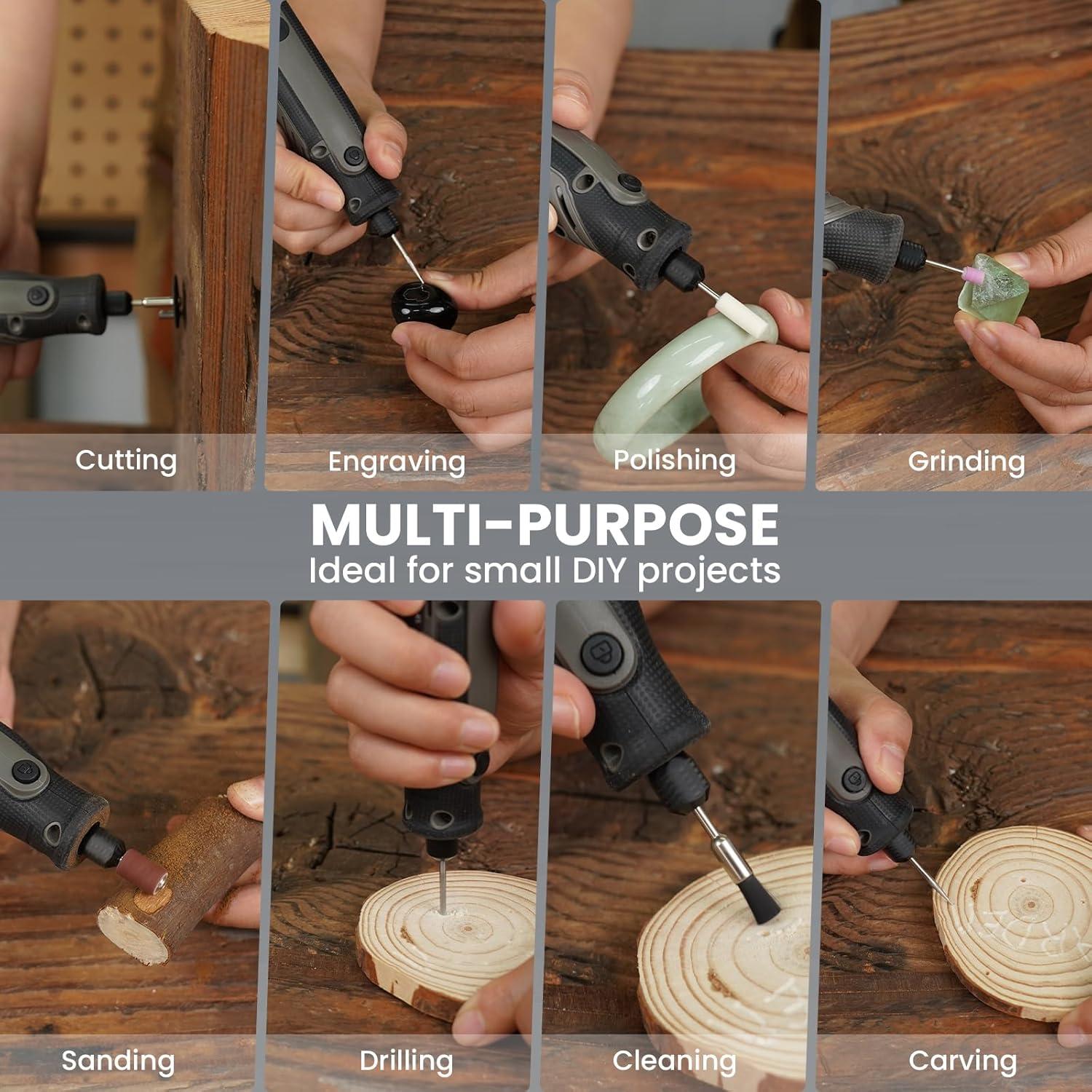 Herramienta Rotativa Inalámbrica HARDELL 4V 69 Accesorios