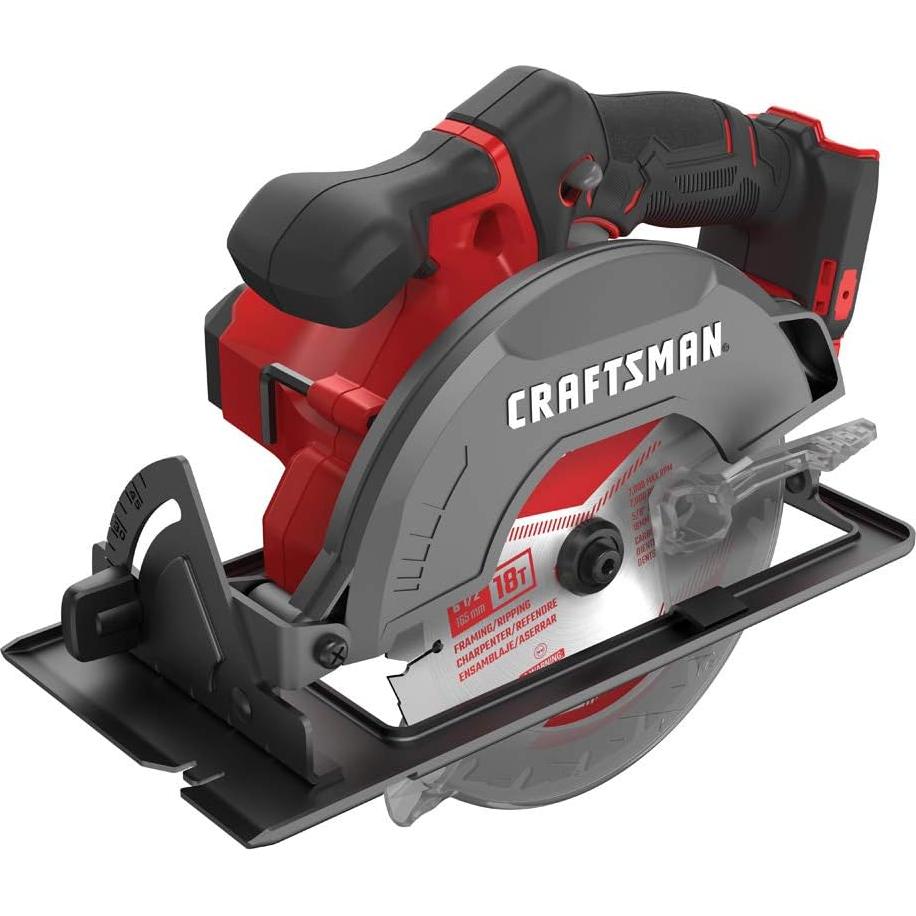 Sierra Circular Inalámbrica CRAFTSMAN V20 6.5" 4200 RPM