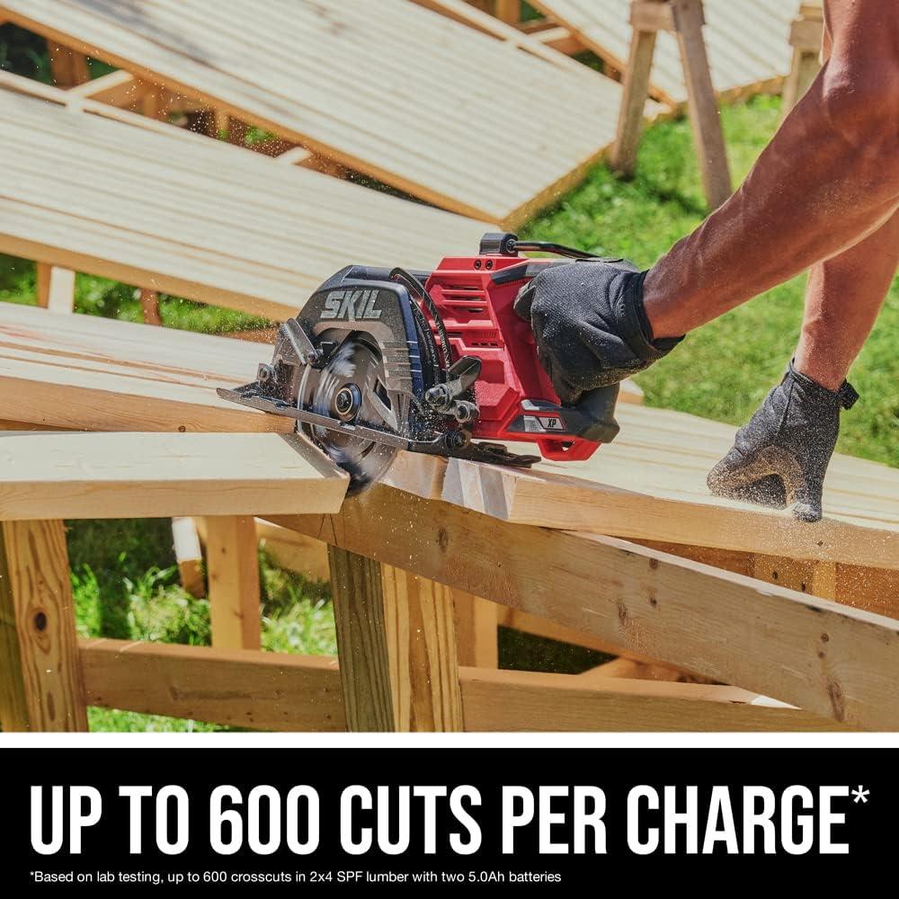 Sierra Circular SKIL PWR CORE 20 7-1/4" 40V Kit 2 Baterías