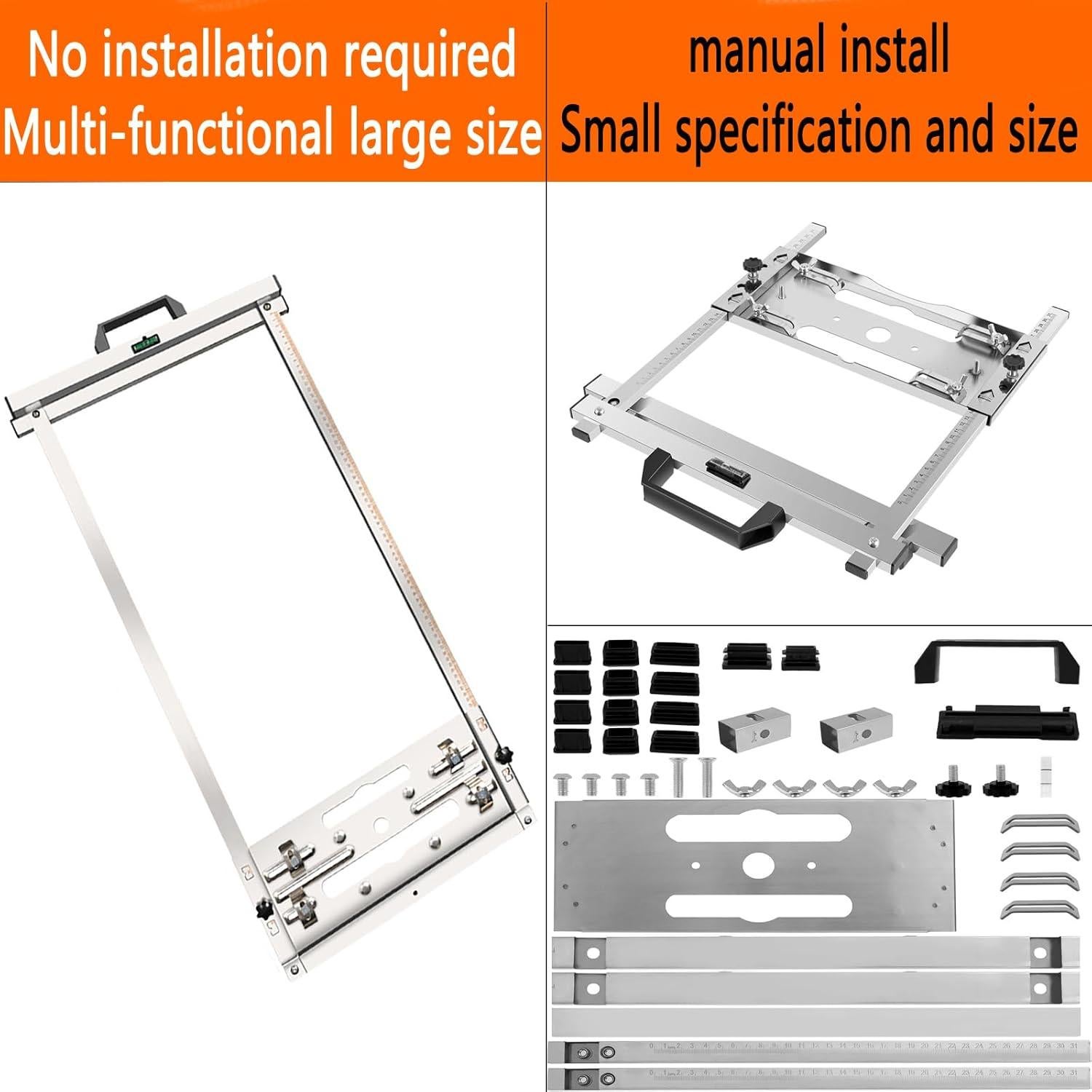 Circular Saw Guide,For 4-1/2-inch,5-1/2-inch,6-1/2-Inch,7-1/4-Inch Circular Saw,Installation Free Multifunction Circular Saws Edge Guide,Universal Precision Cutting Tool for Woodworking & DIY Projects