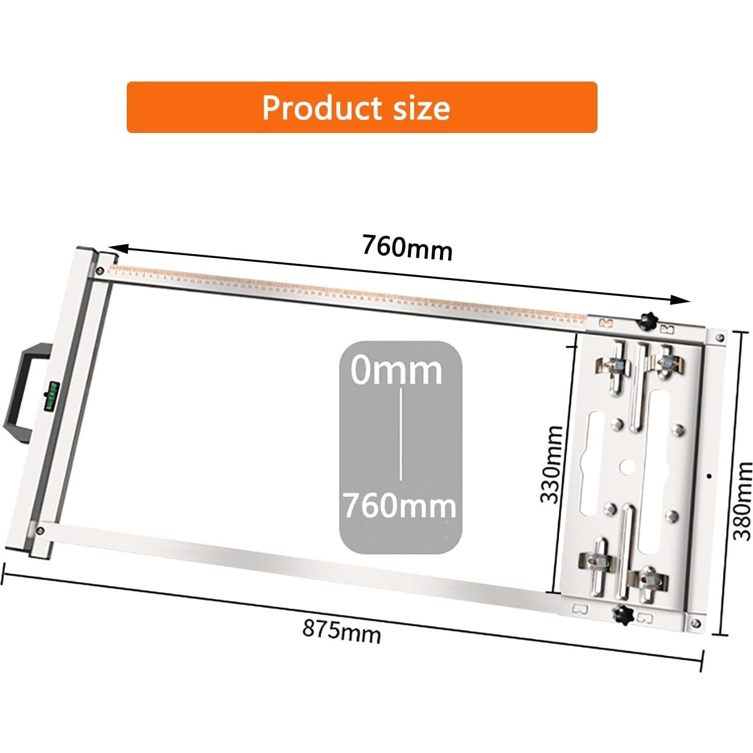 Circular Saw Guide,For 4-1/2-inch,5-1/2-inch,6-1/2-Inch,7-1/4-Inch Circular Saw,Installation Free Multifunction Circular Saws Edge Guide,Universal Precision Cutting Tool for Woodworking & DIY Projects
