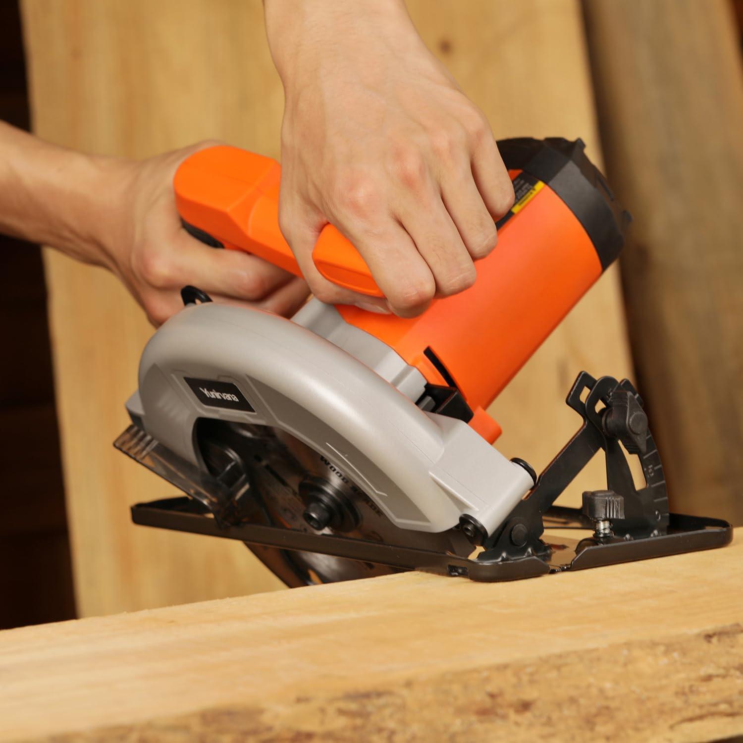 Sierra Circular Eléctrica Yunirvana 11A 6000RPM 18.42cm